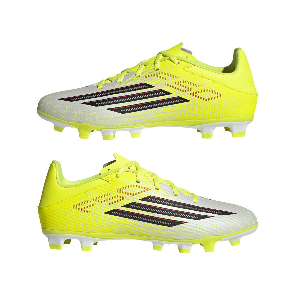 Scarpe da calcio da Uomo gialle e bianche con tacchetti FG adidas F50 - Image 9