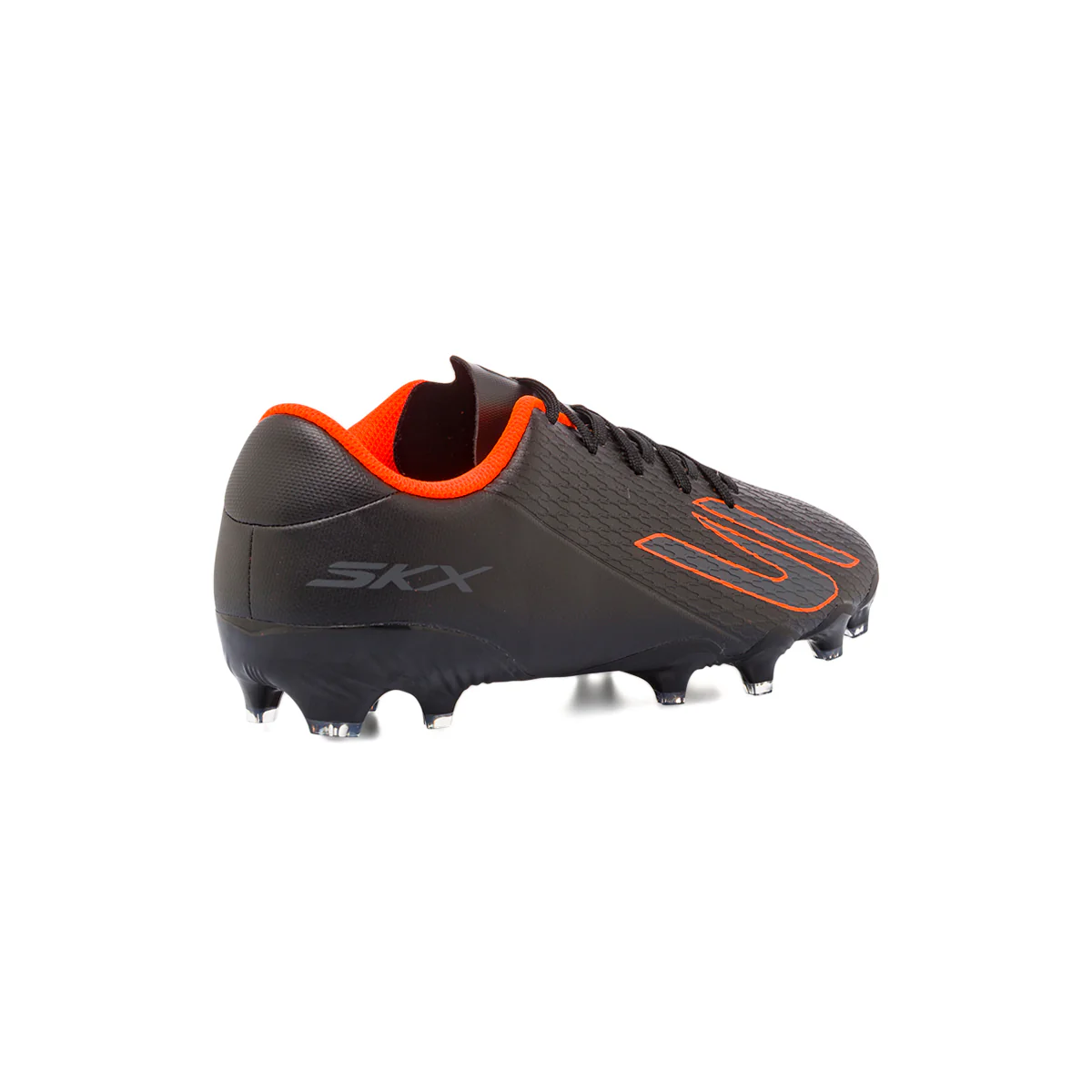 Scarpe da calcio da uomo nere con dettagli arancioni SKECHERS SKX - Image 2