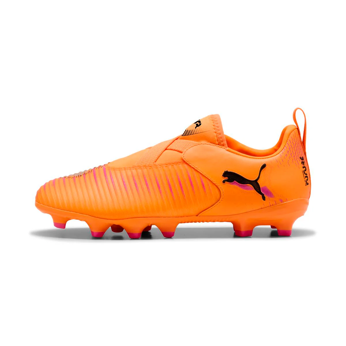 Scarpe da Calcio da ragazzo arancioni Puma slip-on Puma Future 8 FG/AG - Image 2