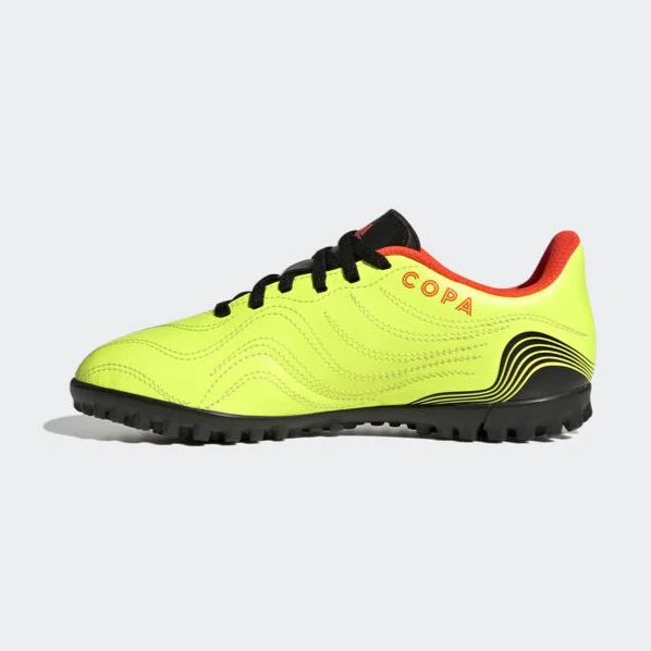 Scarpe da calcio gialle da bambino per terreni artificiali adidas Copa Sense.4 Tf J - Image 6