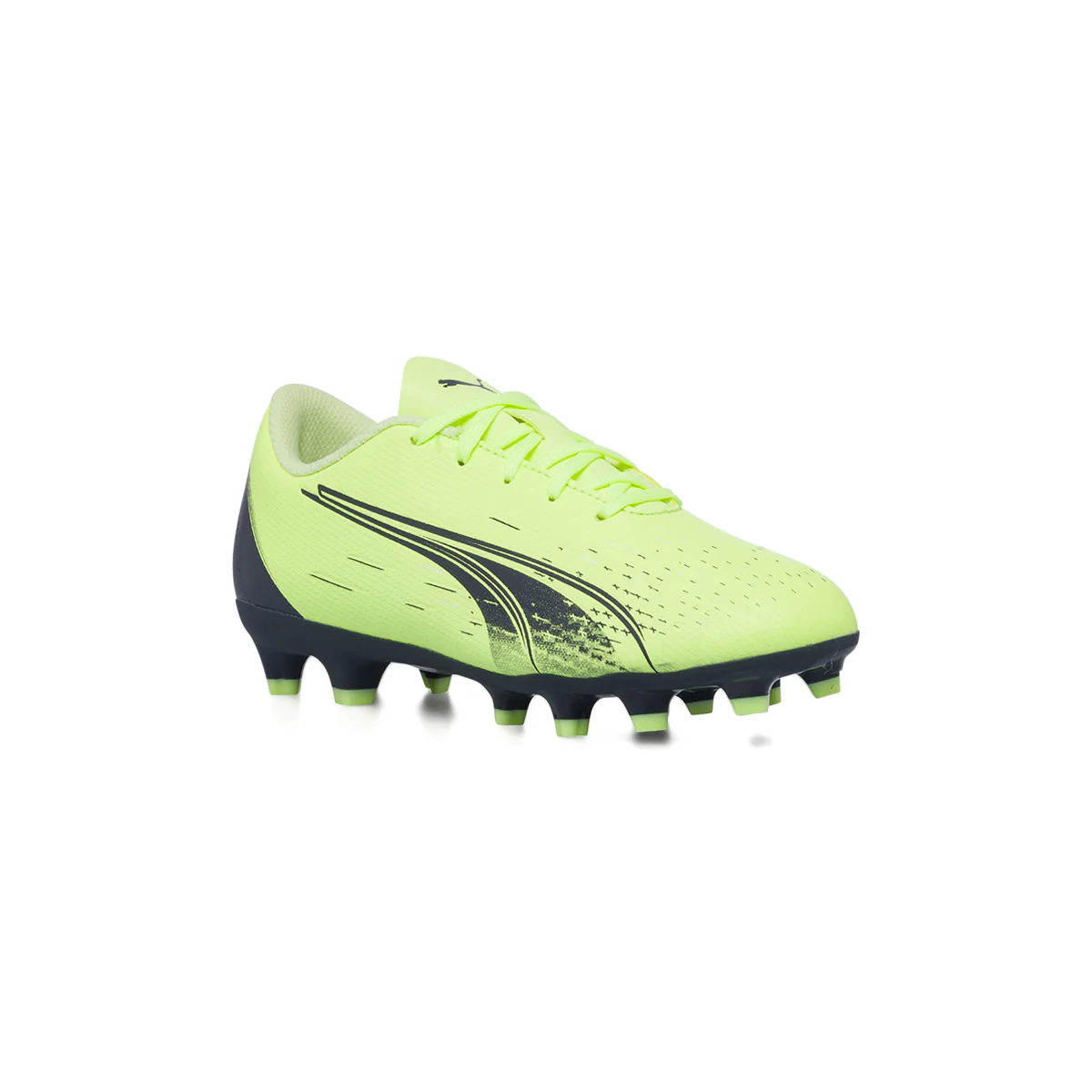 Scarpe da calcio giallo fluo da bambino Puma ULTRA PLAY FG/AG Jr - Image 2