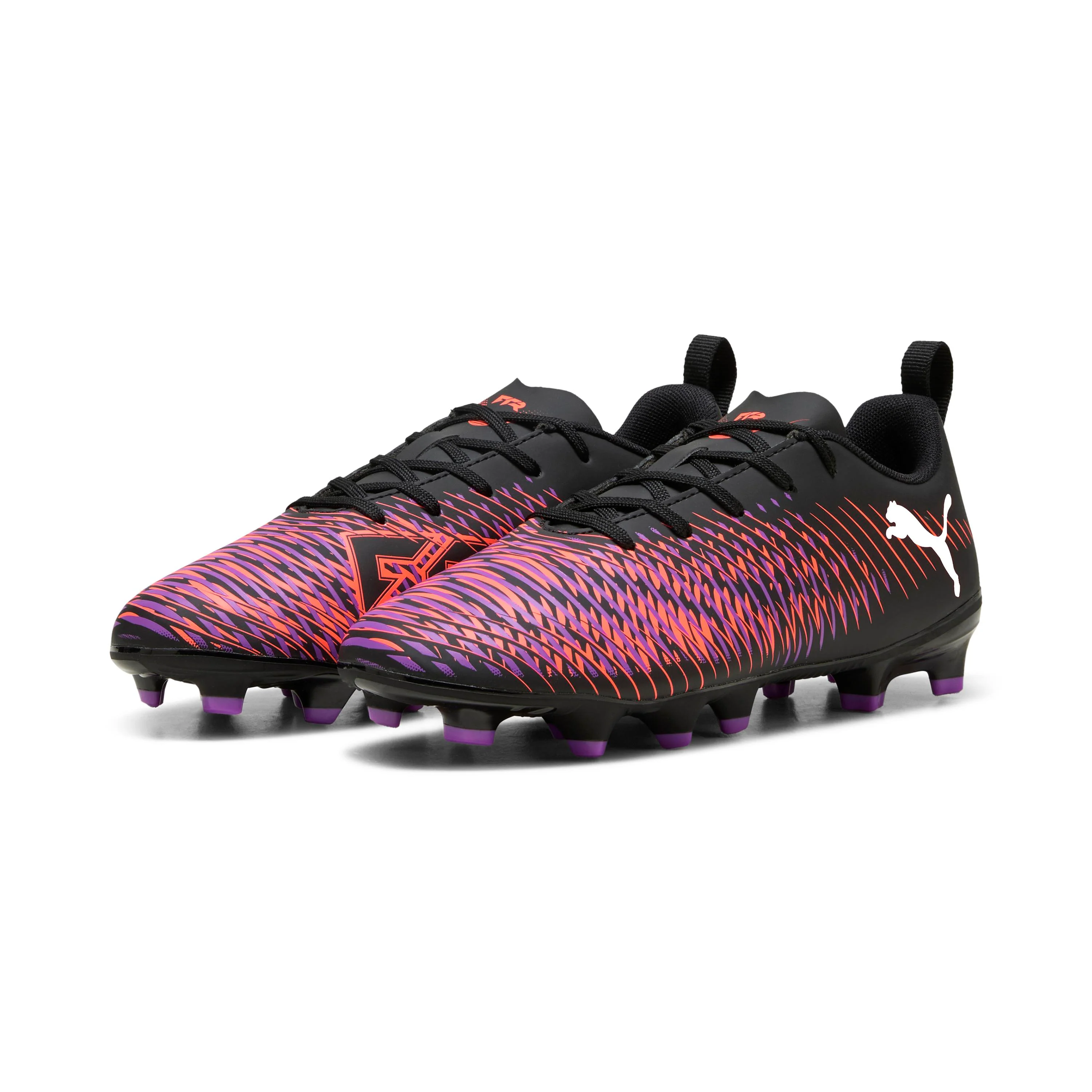 Scarpe da Calcio Nere da bambino con logo laterale FUTURE 8 PLAY FG/AG Puma
