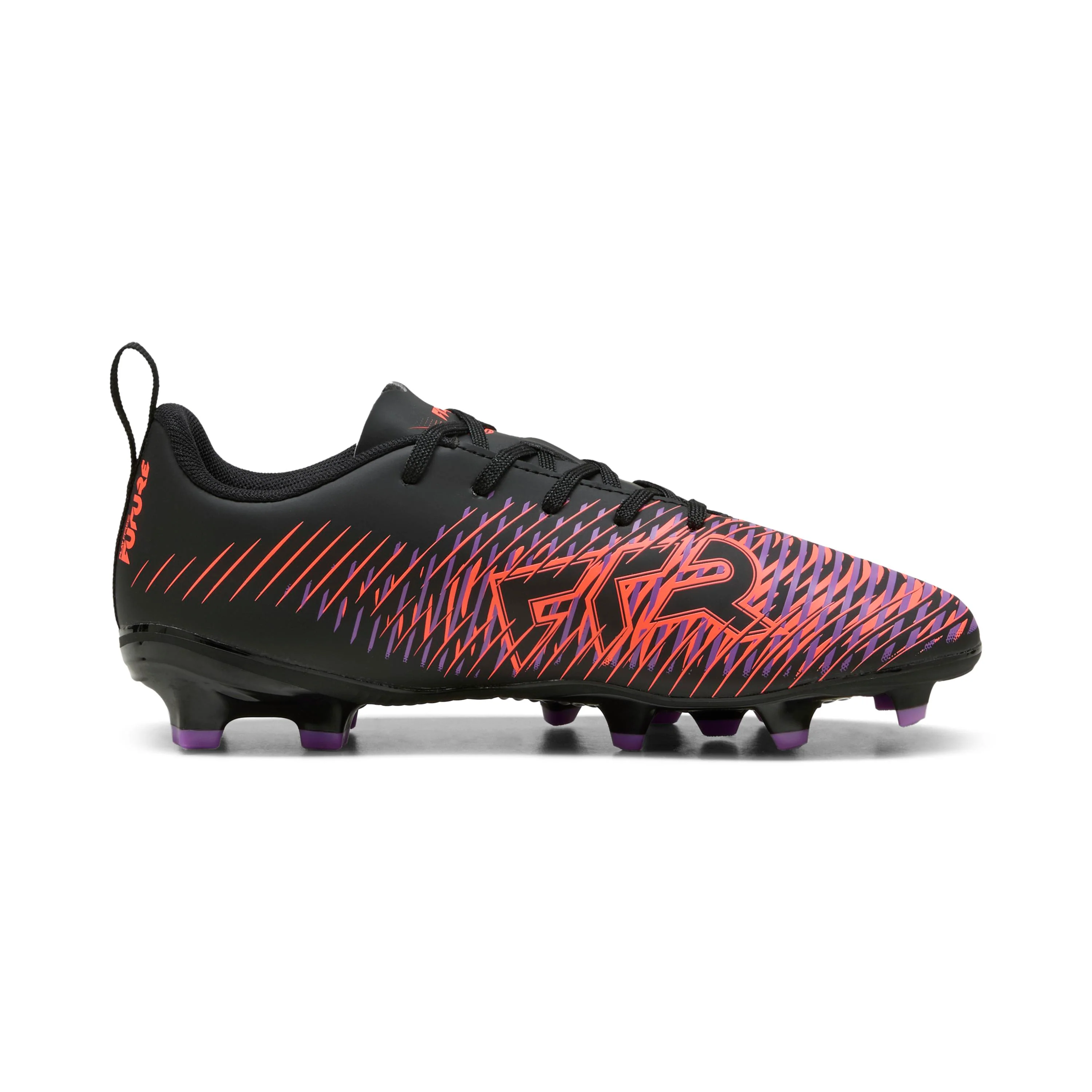 Scarpe da Calcio Nere da bambino con logo laterale FUTURE 8 PLAY FG/AG Puma - Image 3