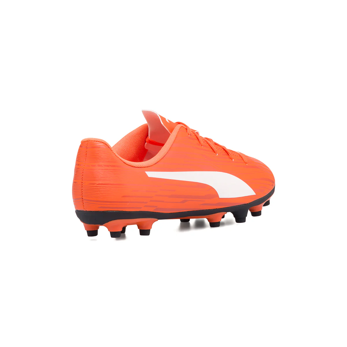 Scarpe da calcio per terreni duri arancioni da bambino Puma Rapido III FG/AG Jr - Image 3