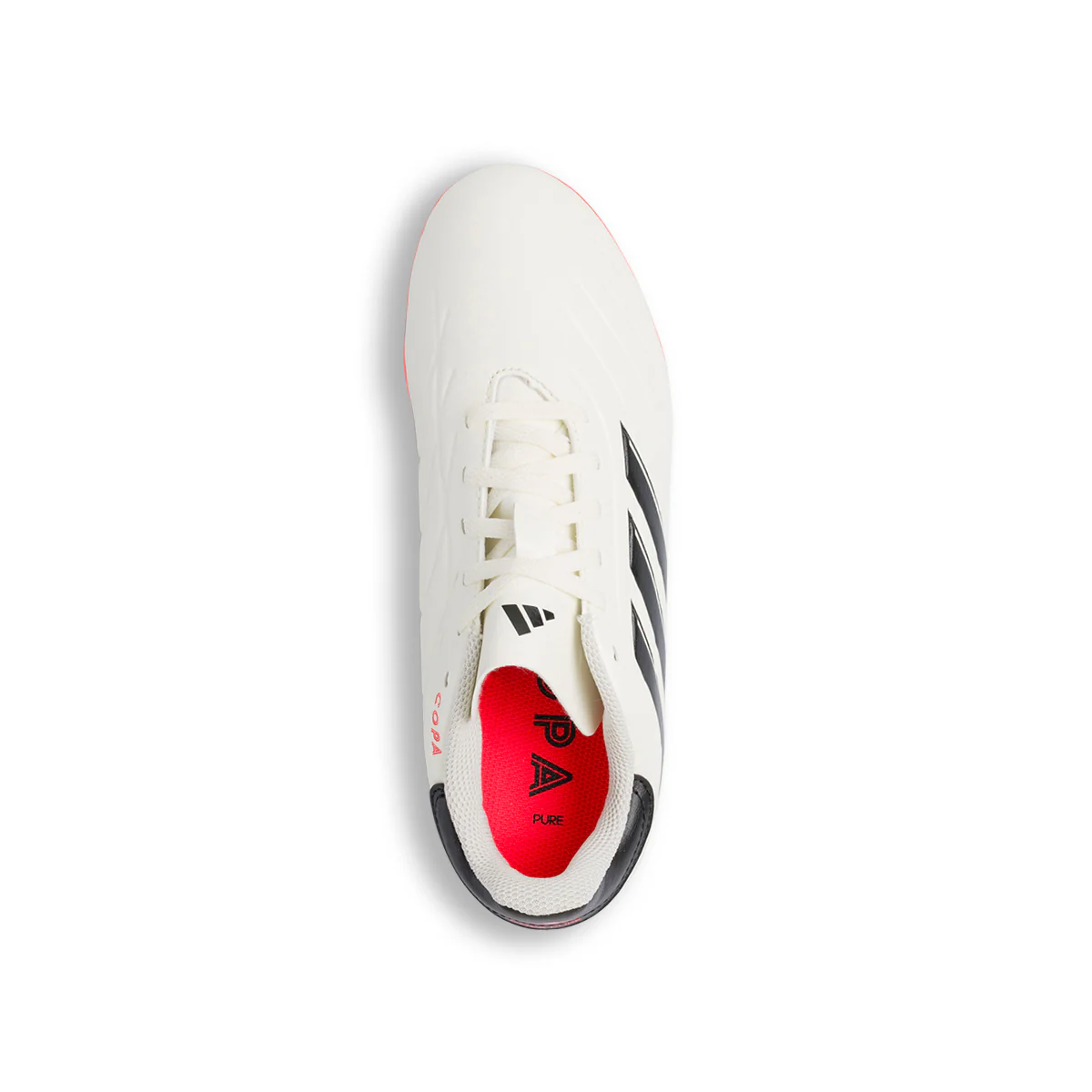 Scarpe da calcio per terreni duri avorio da ragazzo con logo laterale adidas Copa Pure 2 Club FxG J - Image 6
