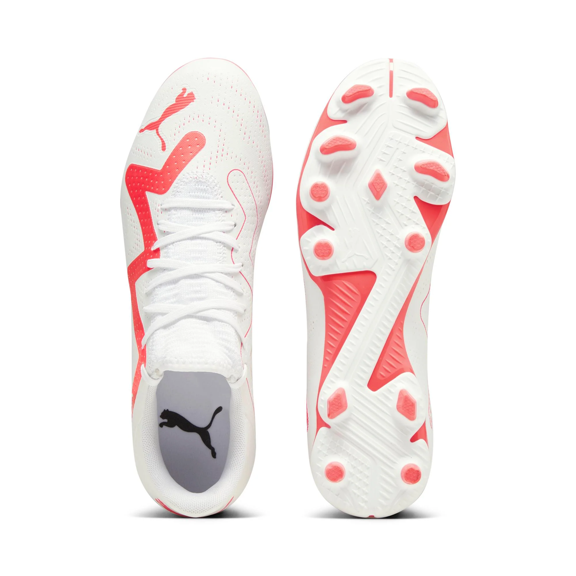 Scarpe da calcio per terreni duri bianche da uomo Puma Future Play FG/AG - Image 4
