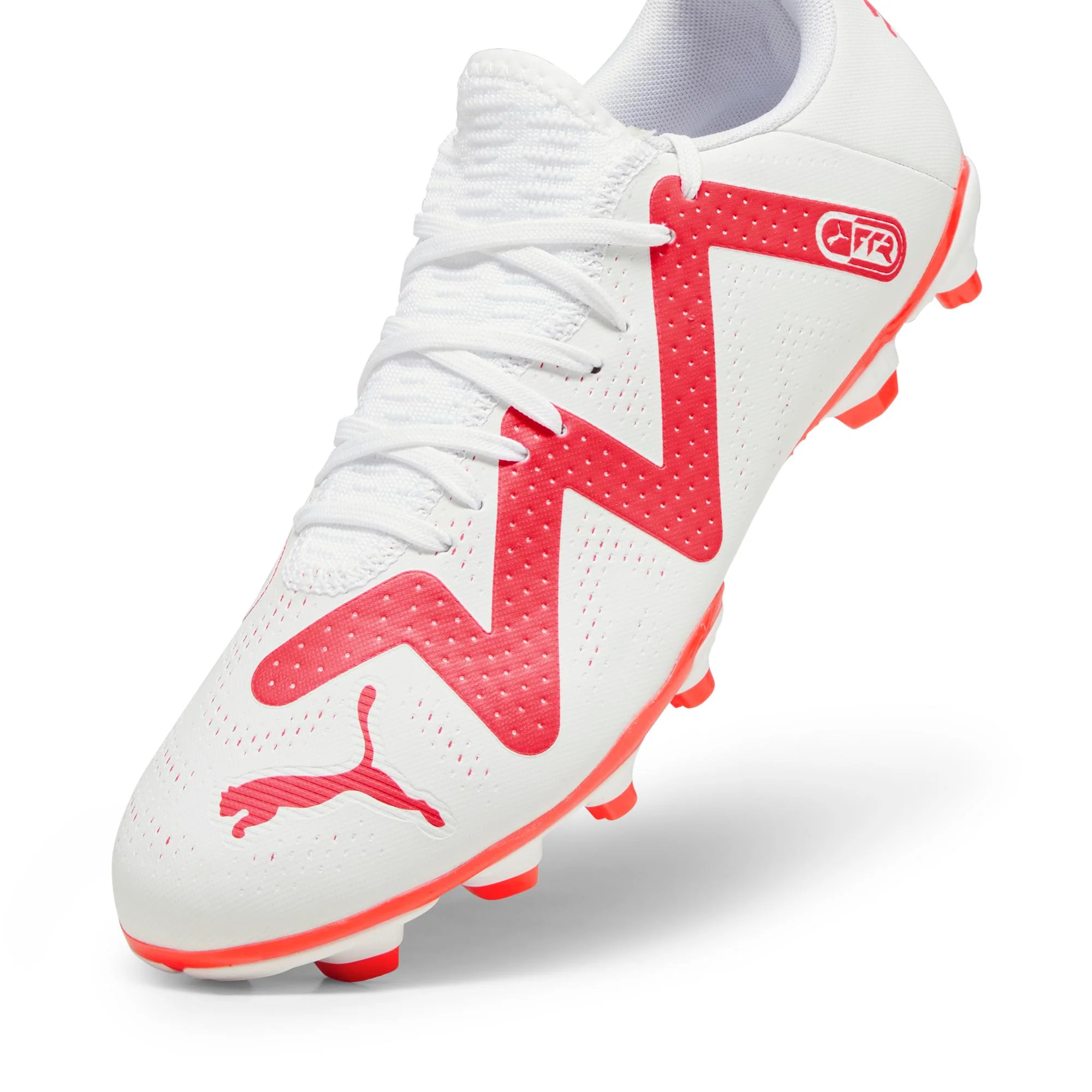 Scarpe da calcio per terreni duri bianche da uomo Puma Future Play FG/AG - Image 6