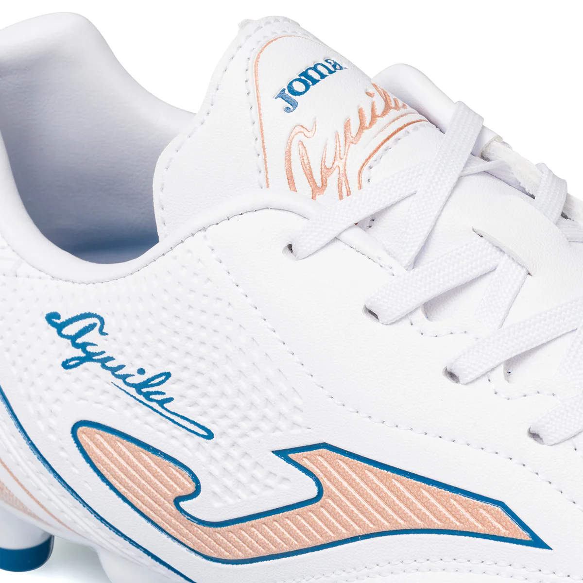 Scarpe da calcio per terreni duri bianche e oro Joma Aguila FG - Image 6