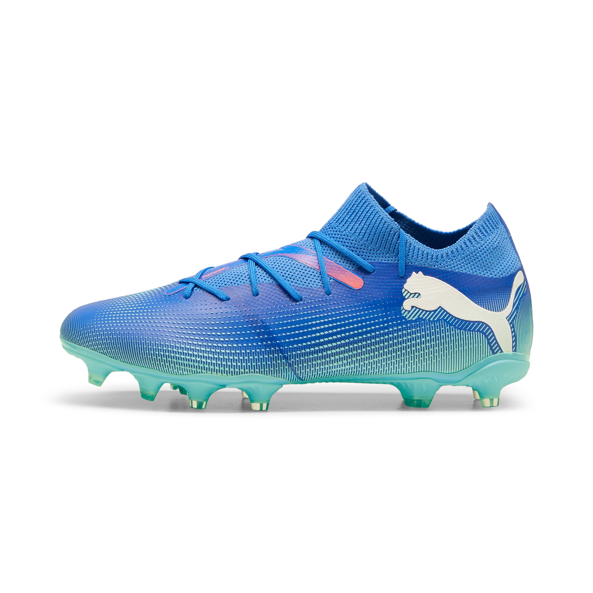 Scarpe da calcio per terreni duri da uomo blu e azzurre Puma Future 7 - Image 6