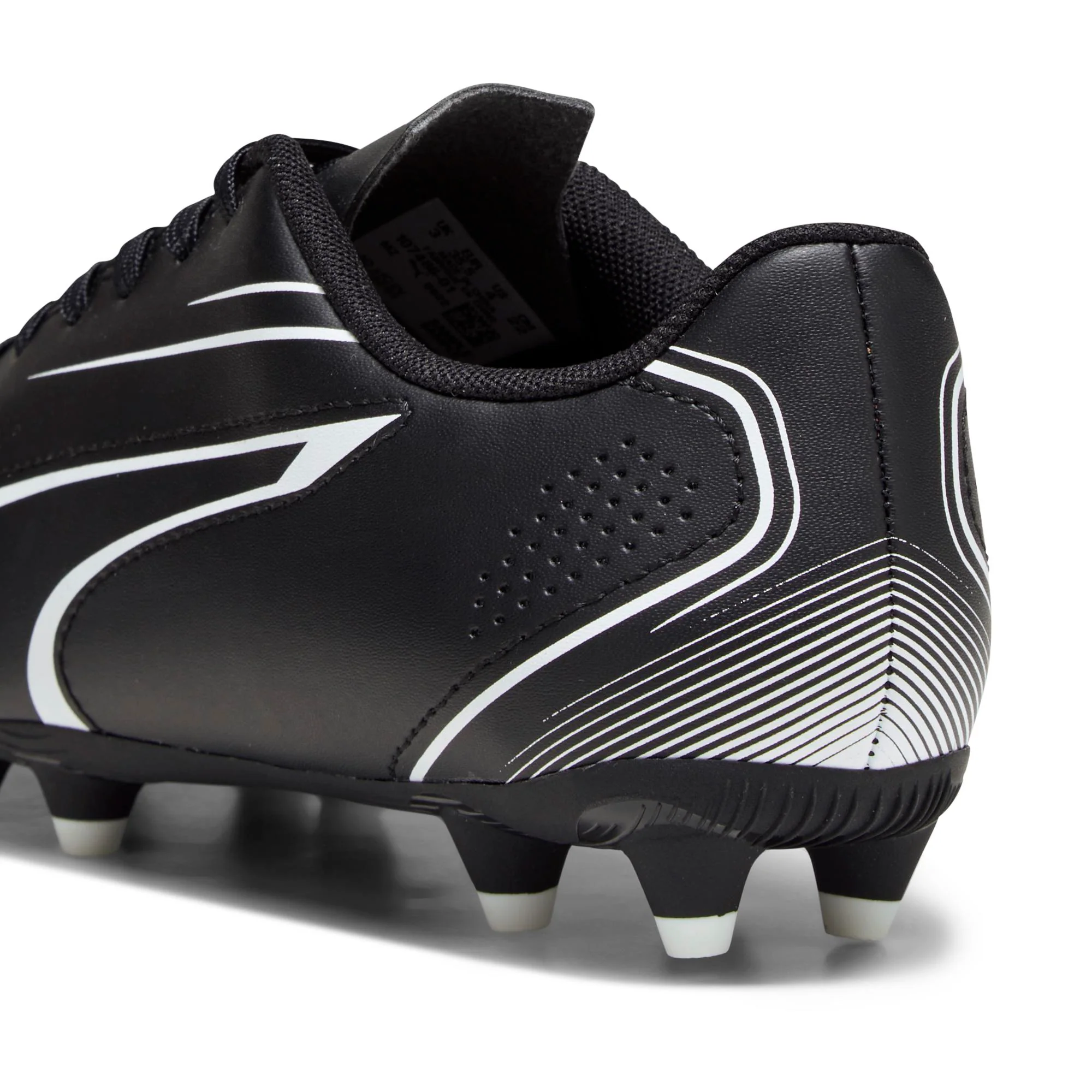 Scarpe da calcio per terreni duri nere da bambino Puma Vitoria FG/AG Jr - Image 3