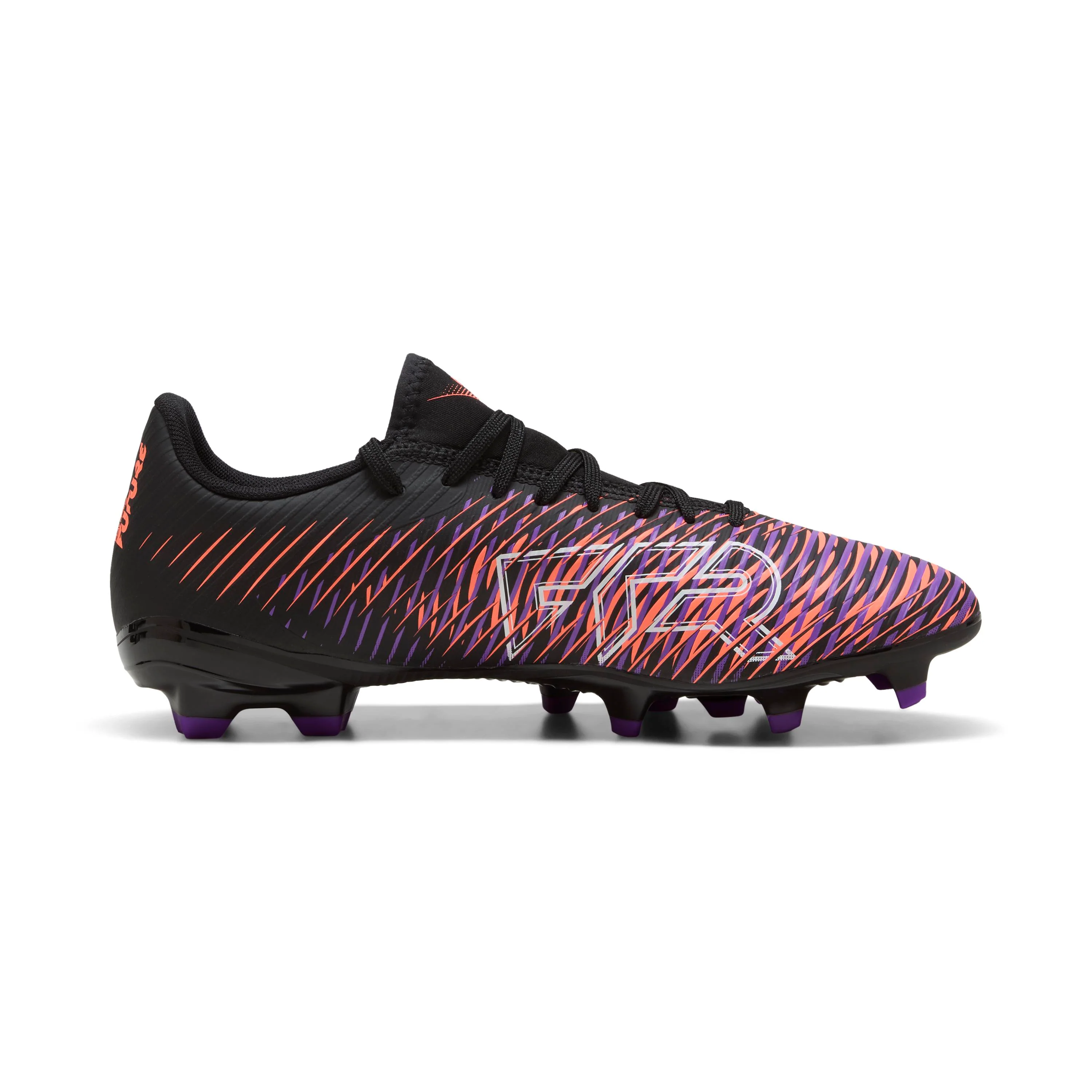 Scarpe da calcio Puma Future 8 Play da uomo nere e rosa per terreni erbosi - Image 3