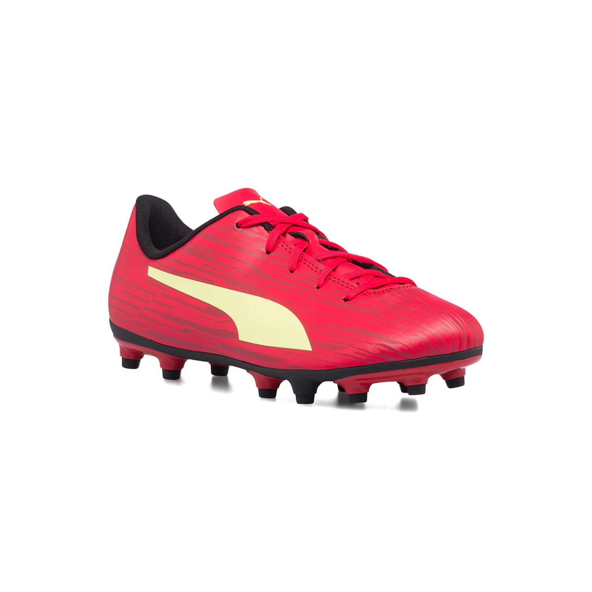 Scarpe da calcio rosse da ragazzo Puma Rapido III FG/AG Jr - Image 2