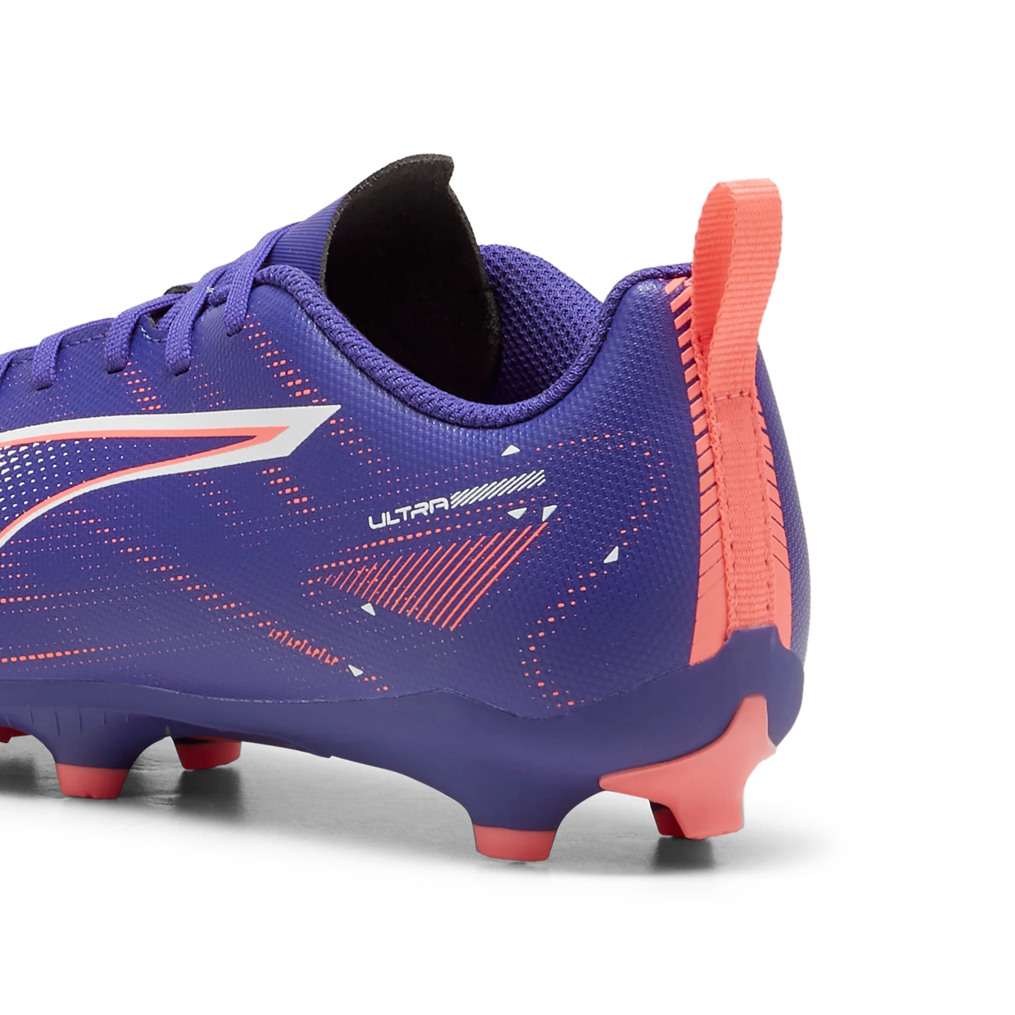 Scarpe da calcio viola e arancione da ragazzo Puma ULTRA 5 PLAY - Image 4