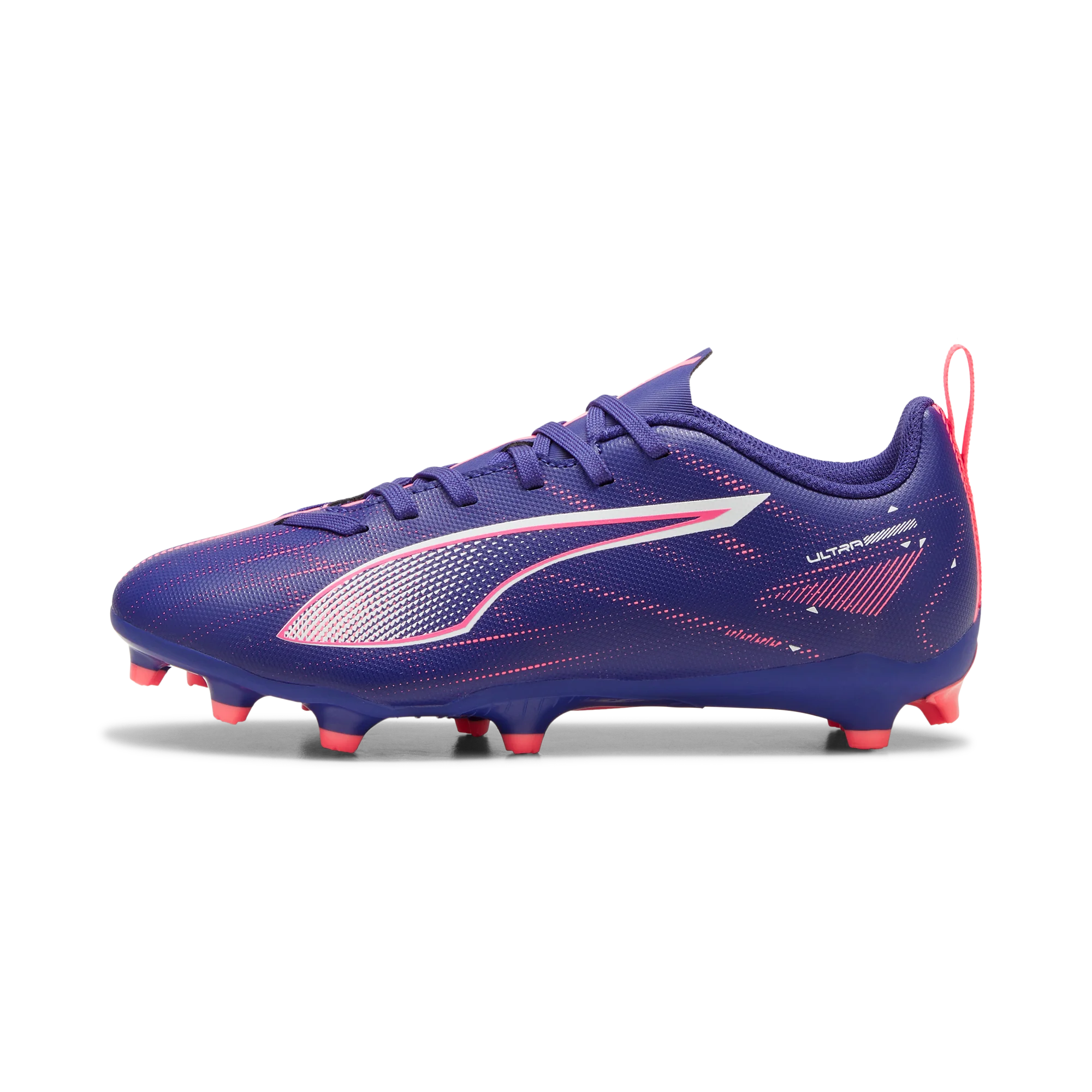 Scarpe da calcio viola e arancione da ragazzo Puma ULTRA 5 PLAY - Image 5