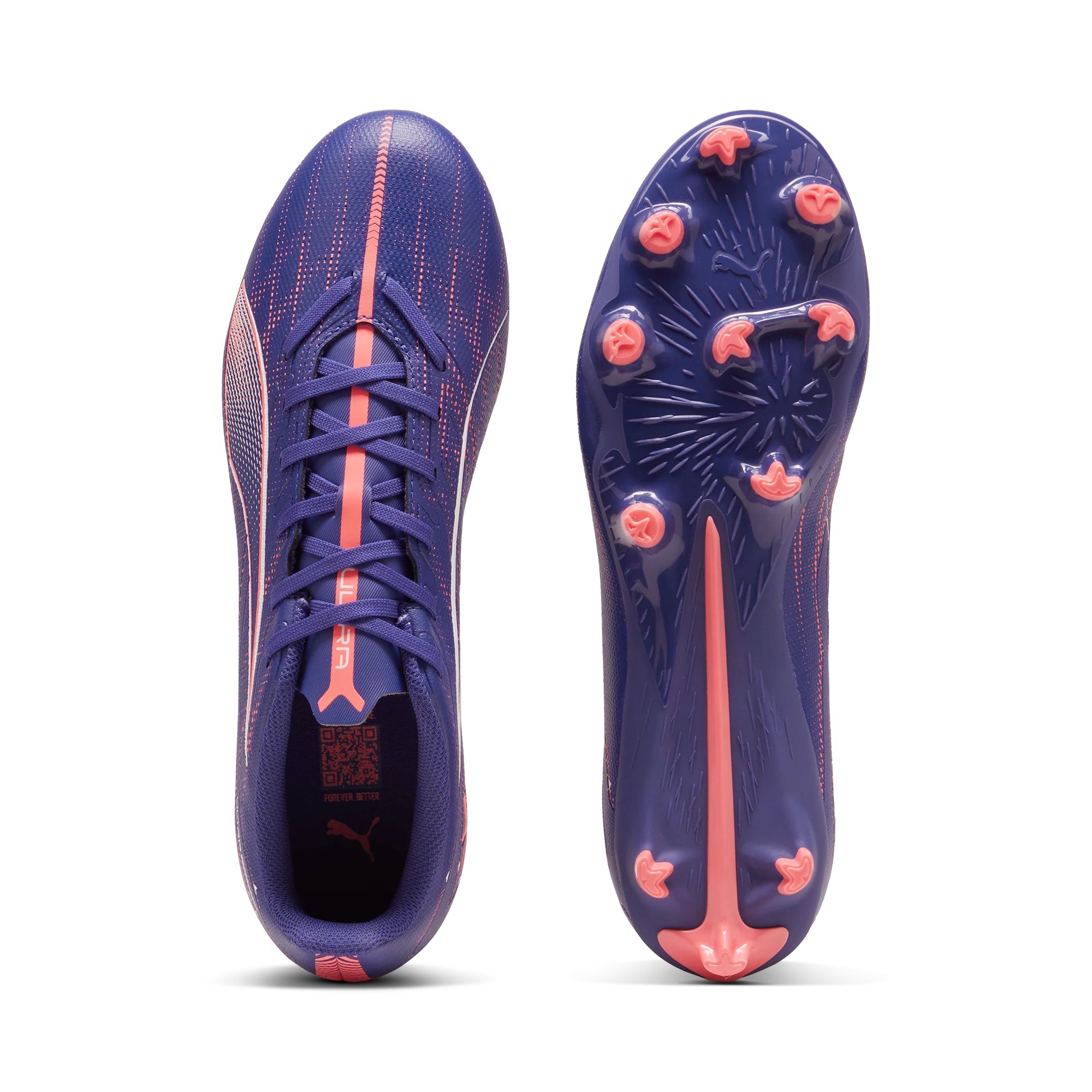 Scarpe da calcio viola e arancione da uomo Puma ULTRA 5 PLAY - Image 6