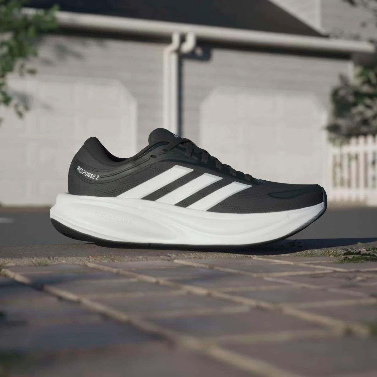 Scarpe da corsa Donna adidas Response 2 nere con intersuola Cloudfoam