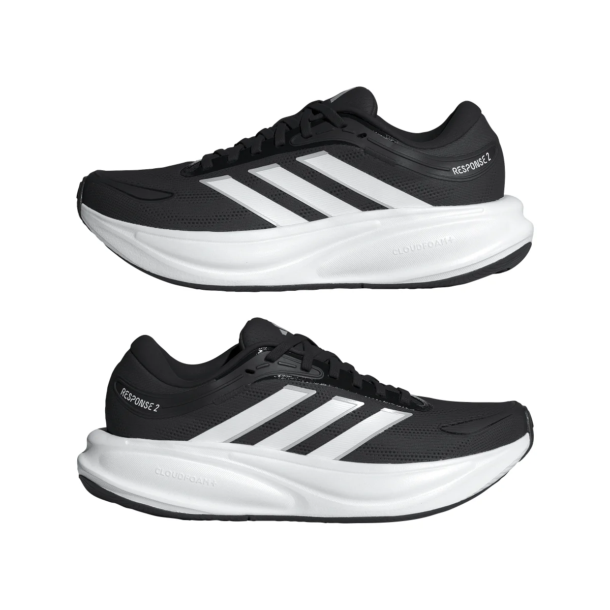 Scarpe da corsa Donna adidas Response 2 nere con intersuola Cloudfoam - Image 11