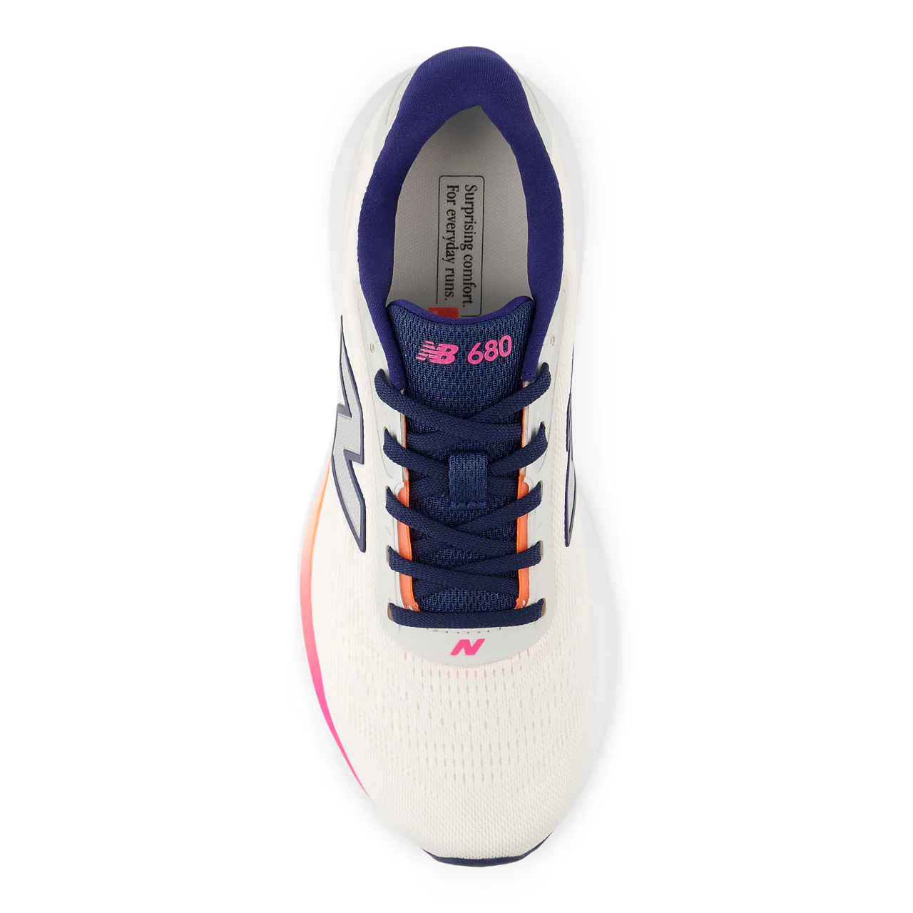 Scarpe da corsa leggere bianche da Donna New Balance 680 Fresh Foam - Image 4