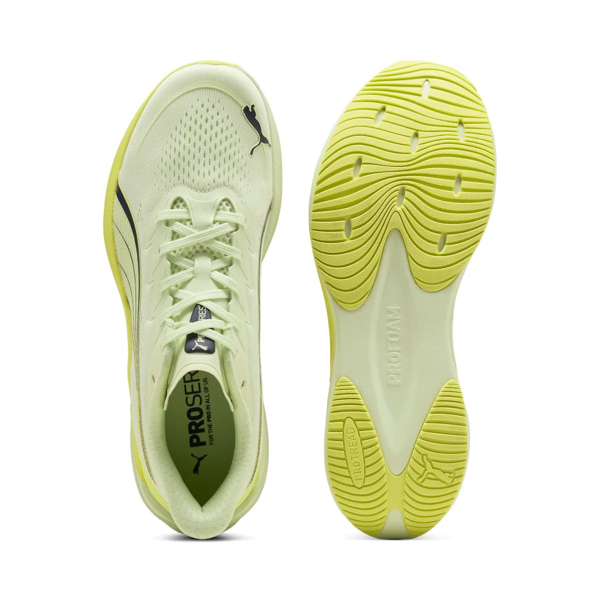 Scarpe da corsa su strada da Uomo bianche e gialle Puma Darter Pro 2 - Image 5