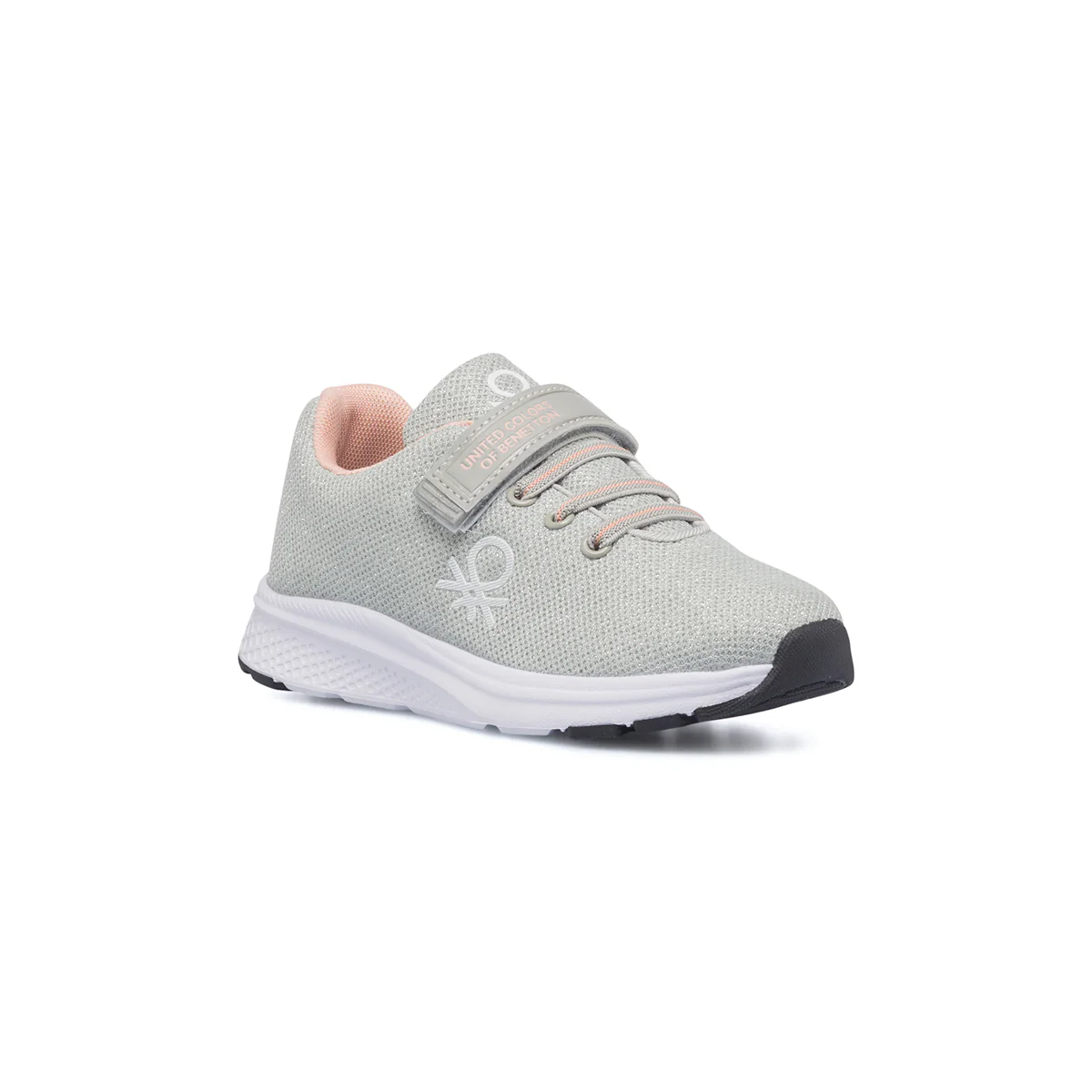 Scarpe da ginnastica argento effetto glitterato da bambina Benetton Pepper - Image 2
