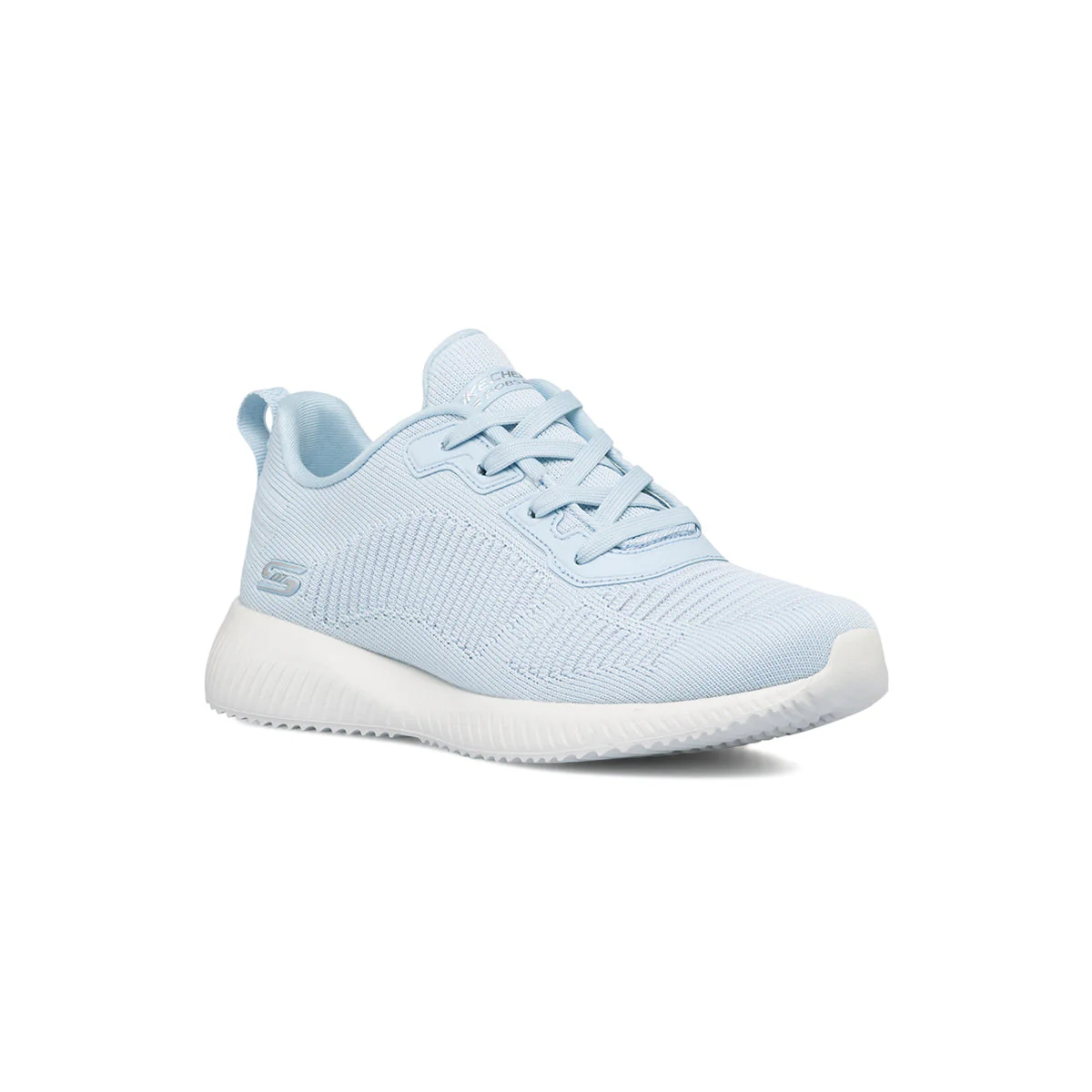 Scarpe da ginnastica azzurre da donna con soletta Memory Foam Skechers Sport Squad - Breeze Away - Image 2