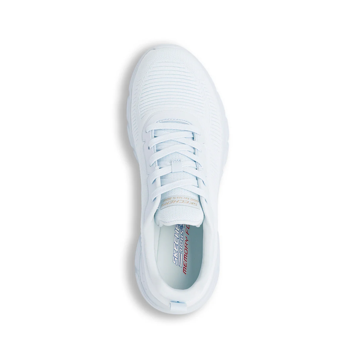 Scarpe da ginnastica azzurre da Donna in Memory Foam Skechers Bobs Flex - Image 5