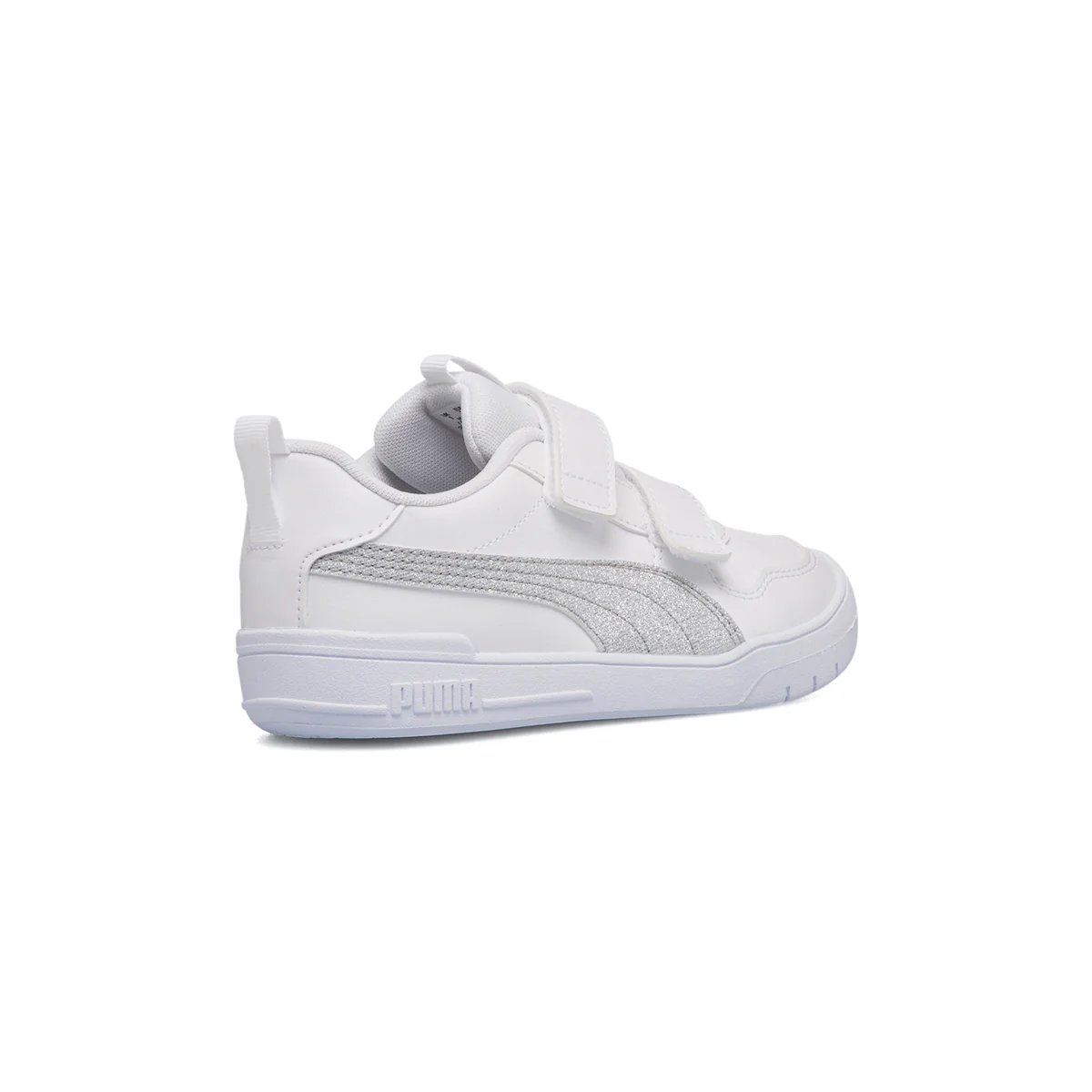 Scarpe da ginnastica bianche da bambina con striscia effetto glitterato Puma Multiflex Glitz FS V PS - Image 10