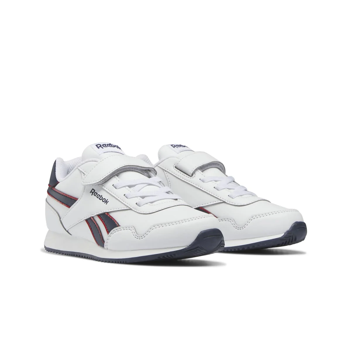 Scarpe da ginnastica bianche da bambino con dettagli blu Reebok Royal Classic Jogger 3.0 - Image 4