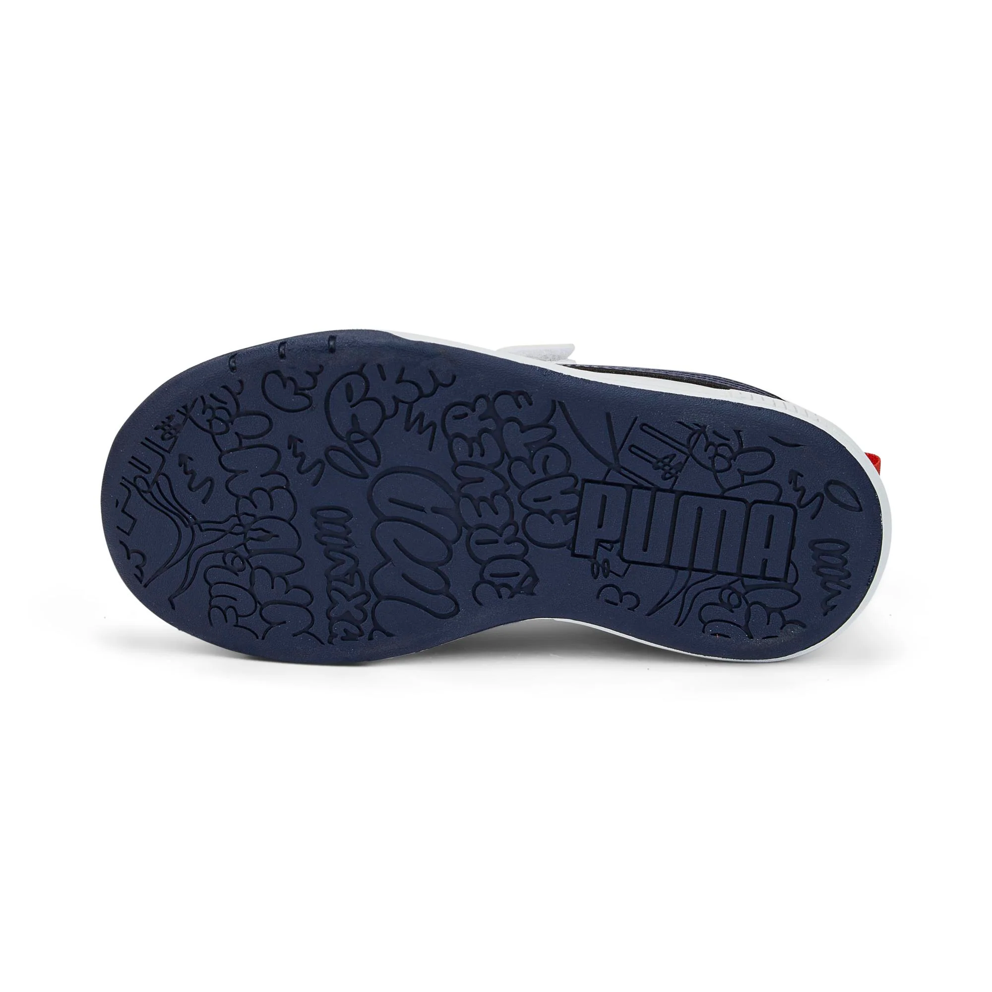 Scarpe da ginnastica bianche da bambino con striscia a contrasto Puma Multiflex SL V PS - Image 4