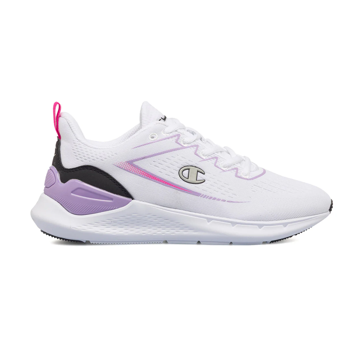 Scarpe da ginnastica bianche da donna con dettagli lilla Champion Nimble