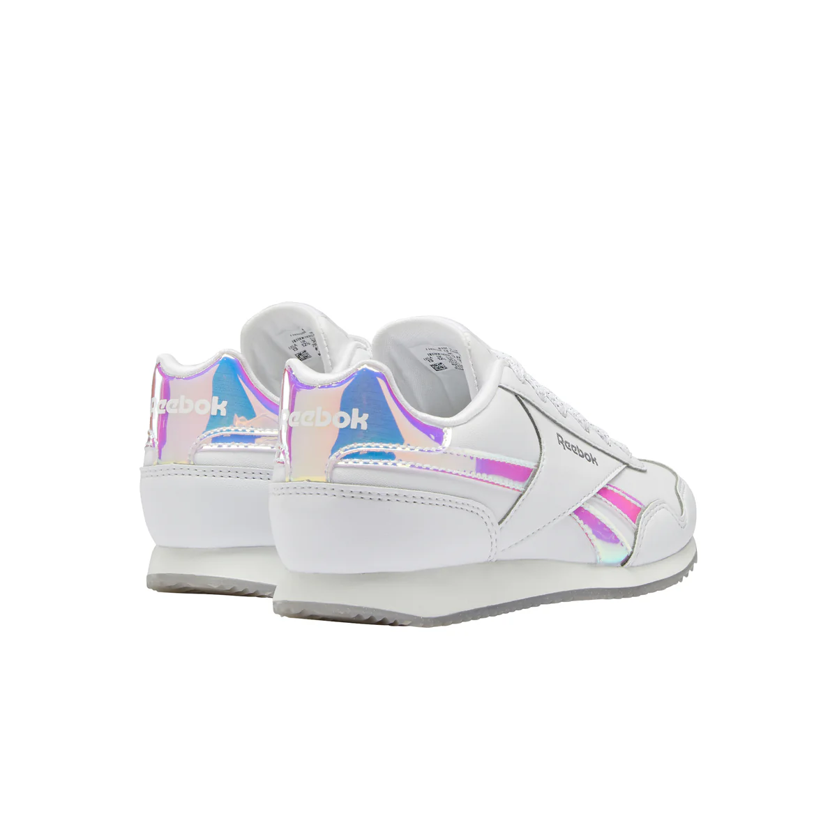 Sneakers bianche da ragazza con dettagli iridescenti Reebok Royal Classic Jogger 3 - Image 10