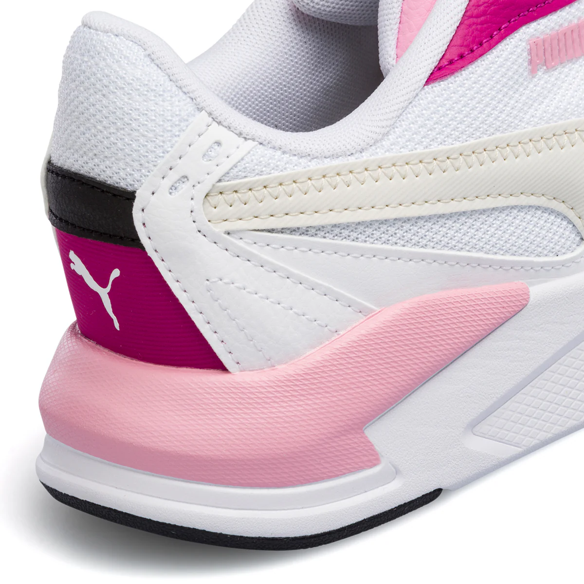 Scarpe da ginnastica bianche da ragazza con dettagli rosa Puma X-Ray Speed Lite Jr - Image 7