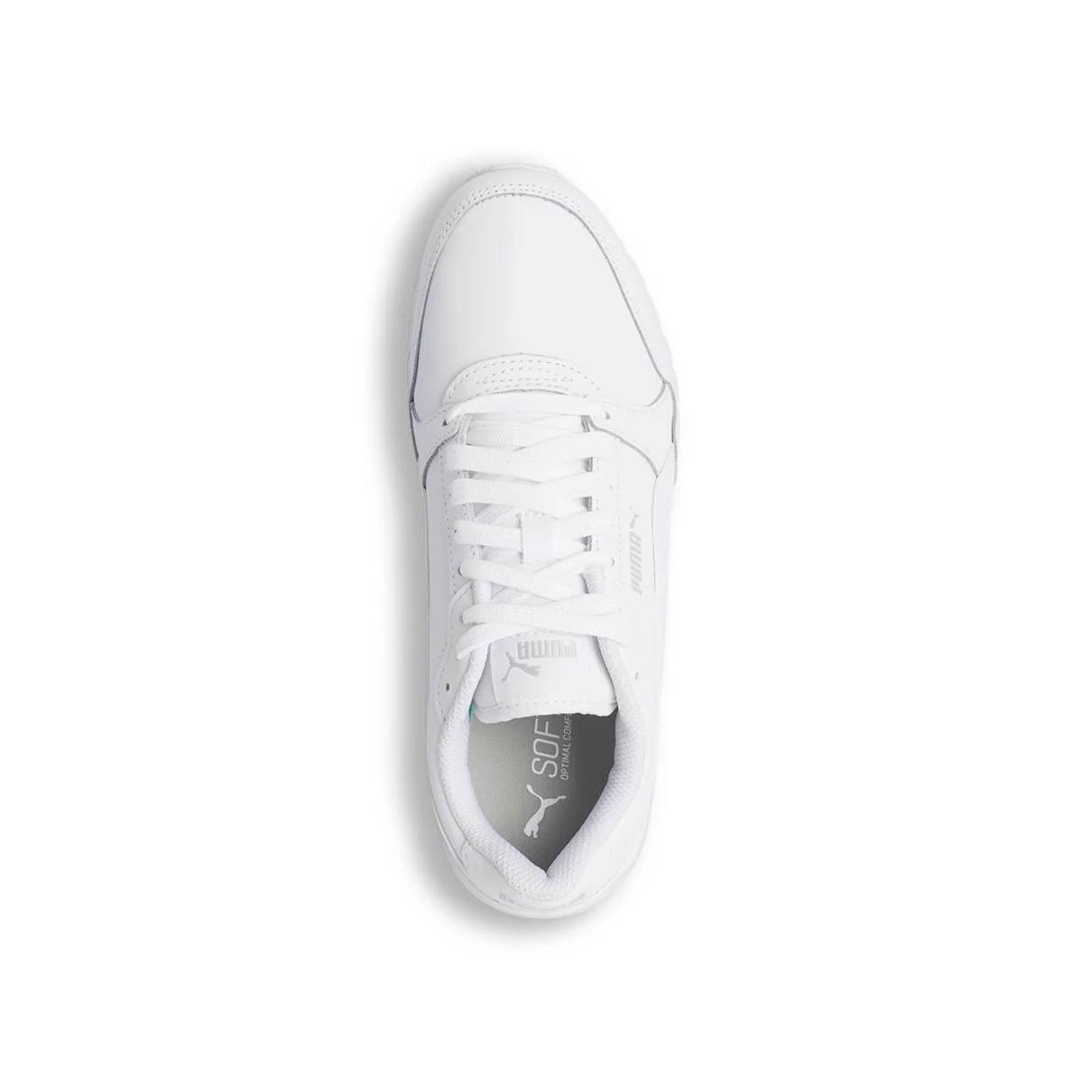 Scarpe da ginnastica bianche da ragazza con logo laterale Puma ST Runner v3 L Jr - Image 7