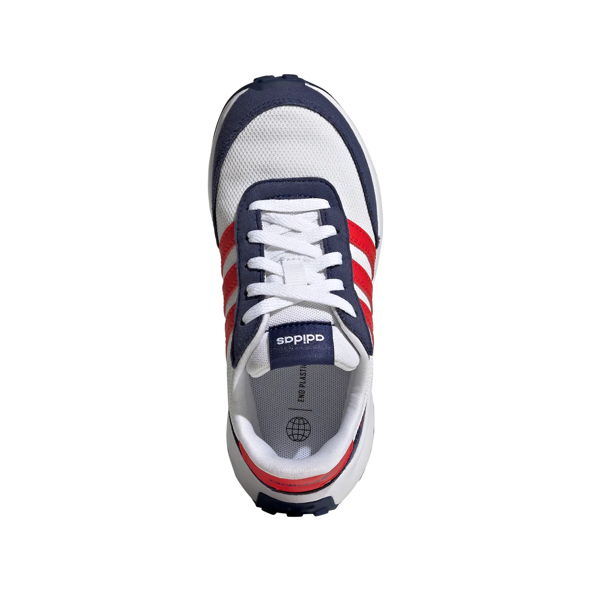 Scarpe sportive bianche da ragazzo con design 3-Stripes adidas Run 70s - Image 3