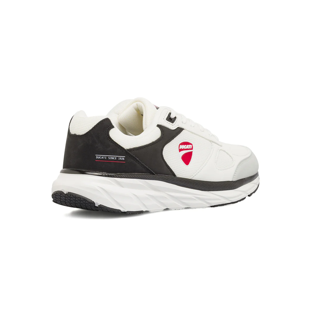 Scarpe da ginnastica bianche da Uomo con inserti neri e grigi Ducati - Image 3