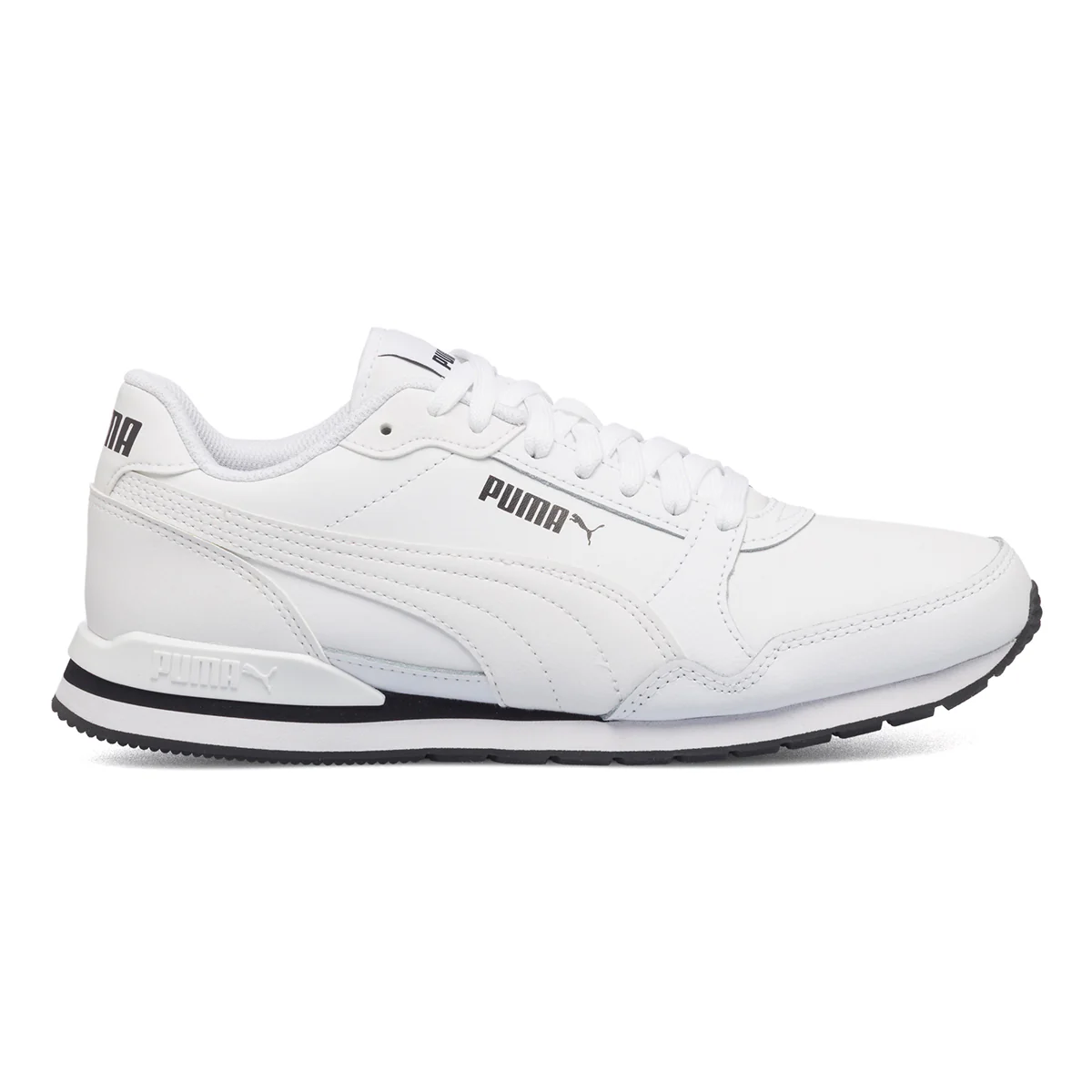 Scarpe da ginnastica bianche da uomo con logo laterale Puma ST Runner v3 L