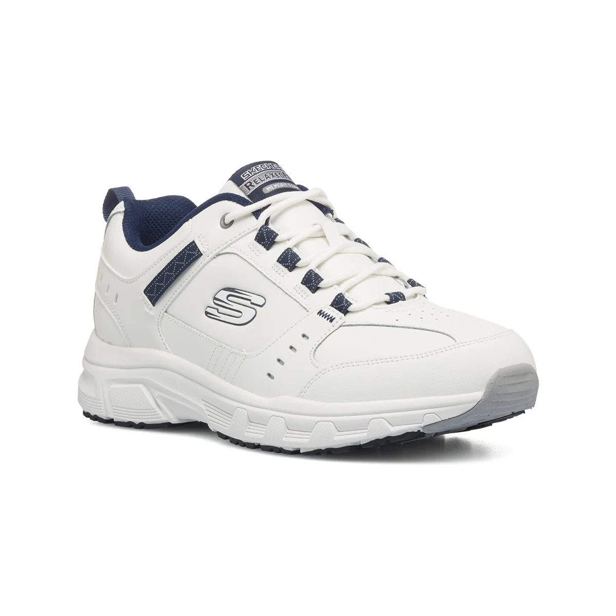 Scarpe da ginnastica bianche da uomo con soletta Memory Foam Skechers Oak Canyon - Image 2
