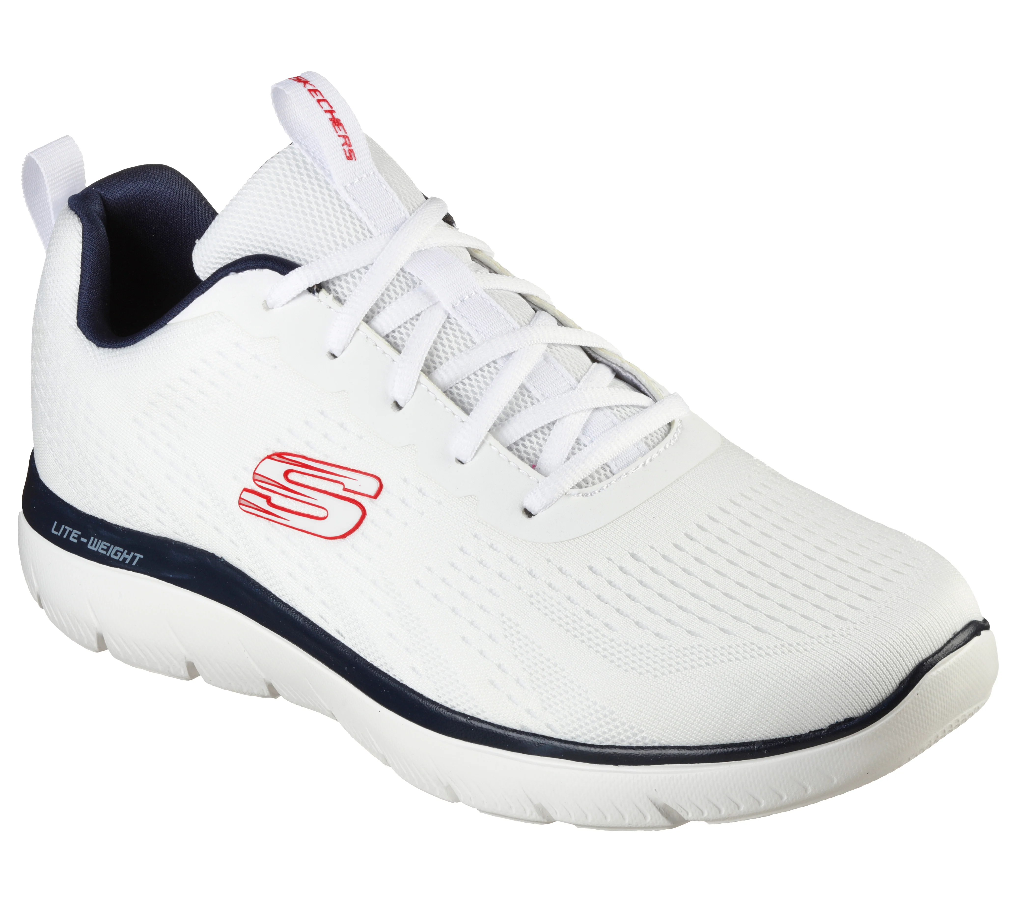 Scarpe da ginnastica bianche da uomo con soletta Memory Foam Skechers Summits - Torre - Image 2