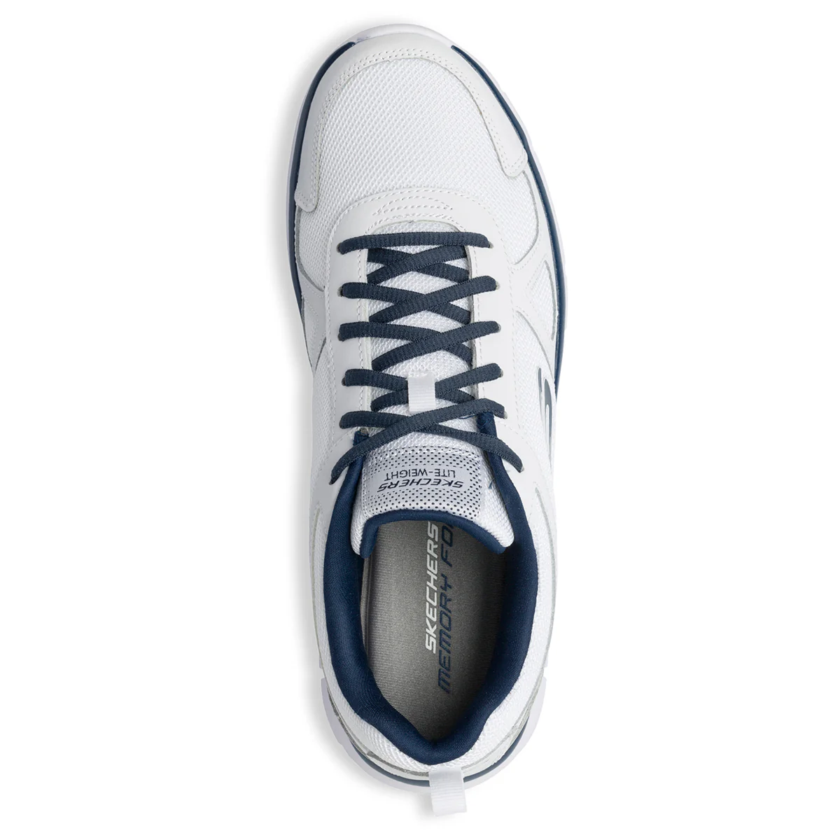 Scarpe da ginnastica bianche da uomo con suola Lite-Weight Skechers Track - Image 8