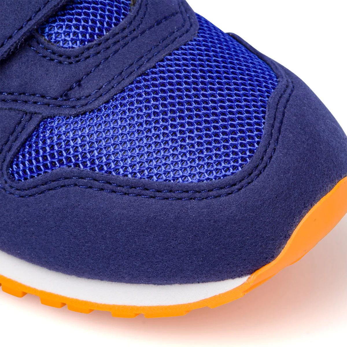 Scarpe da ginnastica blu da bambino con dettagli arancioni New Balance 500 - Image 5