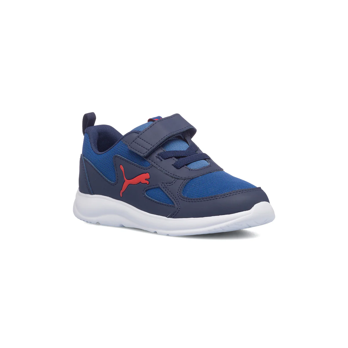 Scarpe da ginnastica blu da bambino con logo laterale Puma Fun Racer AC PS - Image 2