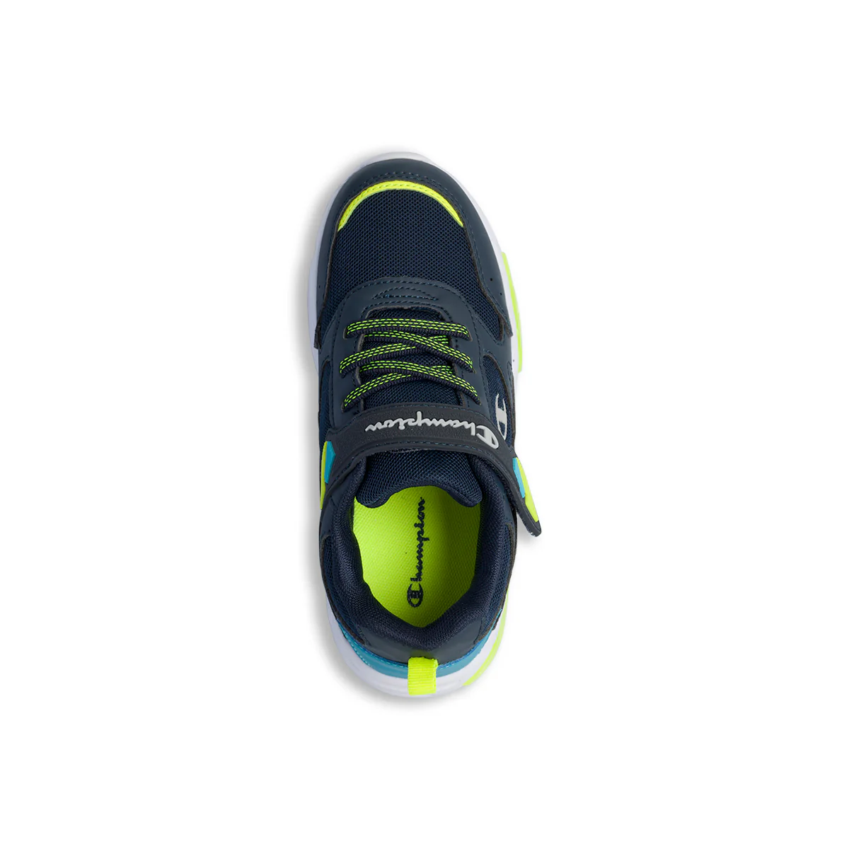 Scarpe da ginnastica blu da bambino con luci nella suola Champion Wave B PS - Image 8