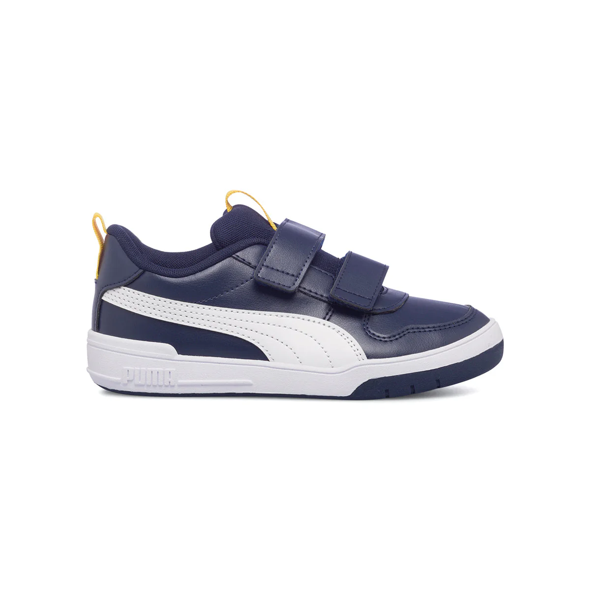 Scarpe da ginnastica blu da bambino con striscia a contrasto Puma Multiflex SL V PS