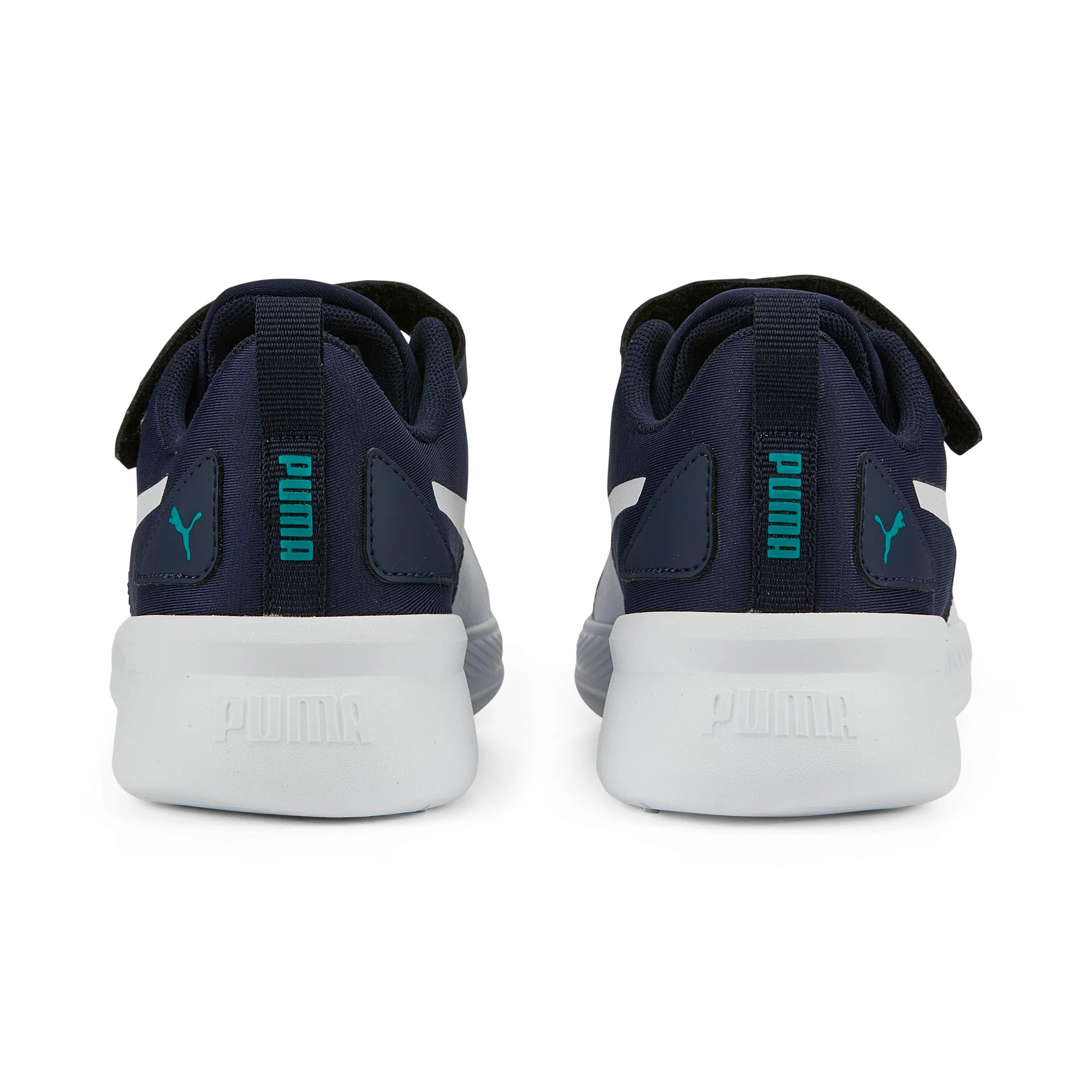 Scarpe da ginnastica blu da bambino con striscia laterale Puma Flyer Runner V PS - Image 2