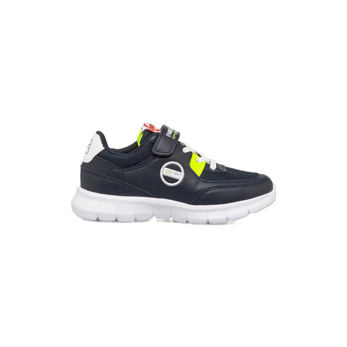 Scarpe da ginnastica blu da bambino con velcro e lacci Enrico Coveri