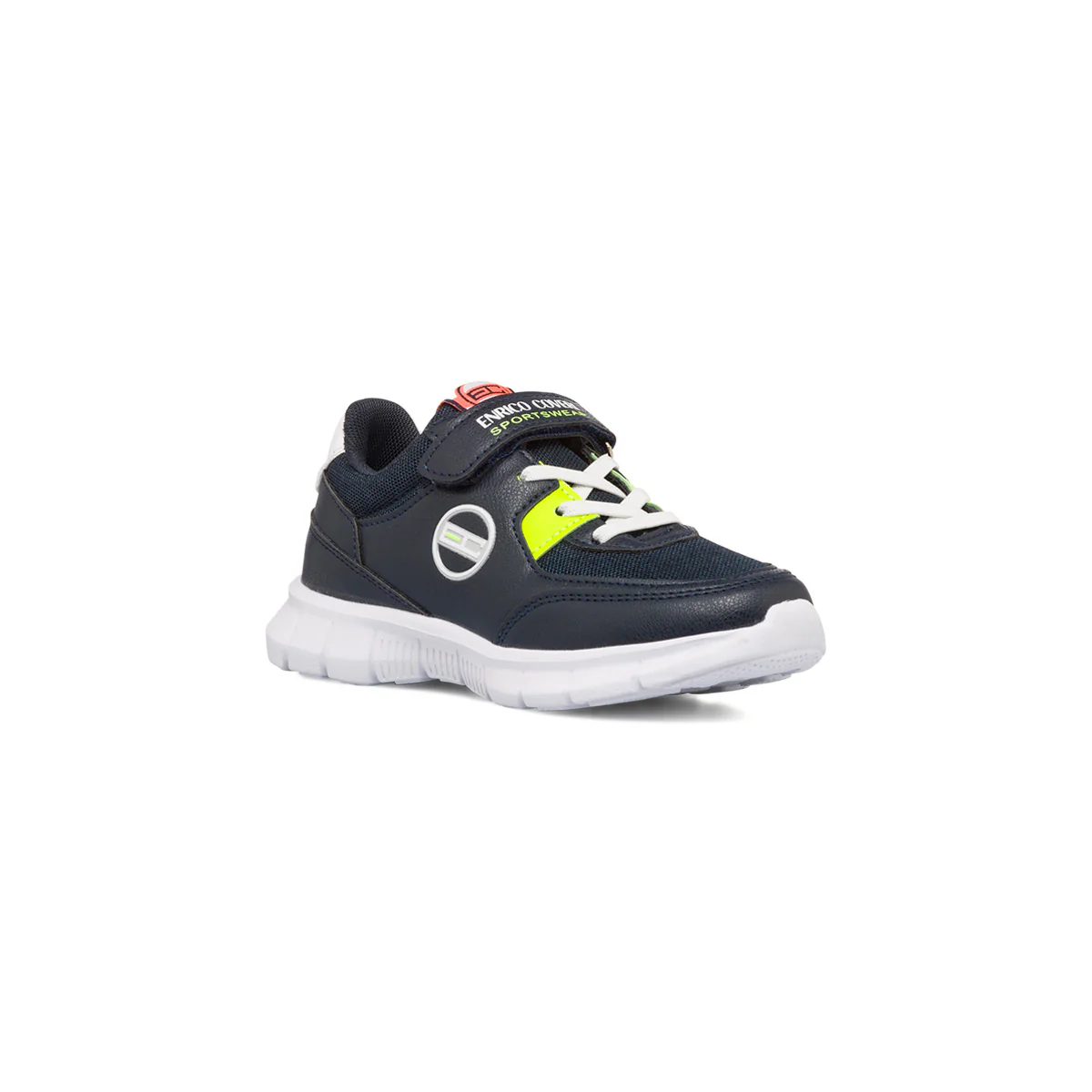 Scarpe da ginnastica blu da bambino con velcro e lacci Enrico Coveri - Image 2