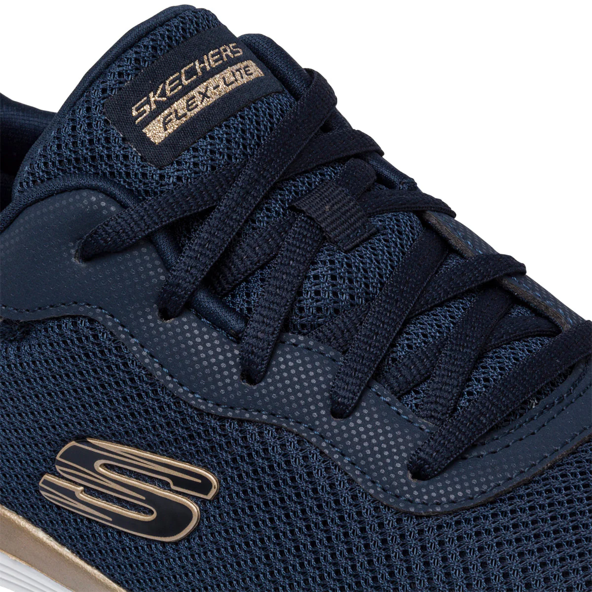 Scarpe da ginnastica blu da donna con logo Skechers Flex Appeal 4.0 - Image 5