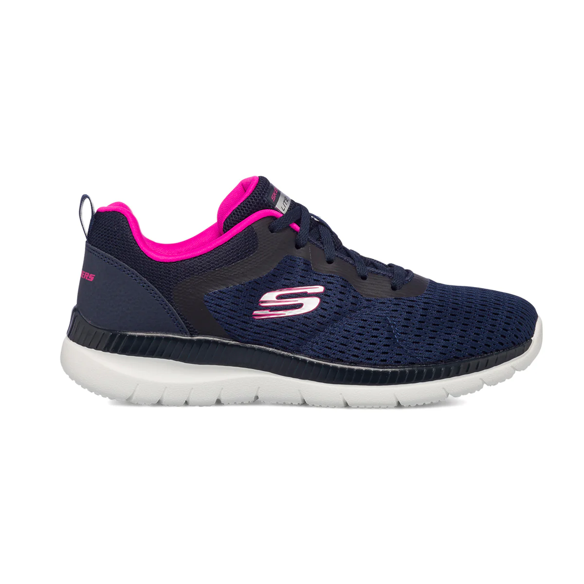 Scarpe da ginnastica blu da donna con sottopiede Memory Foam Skechers Bountiful - Quick Path