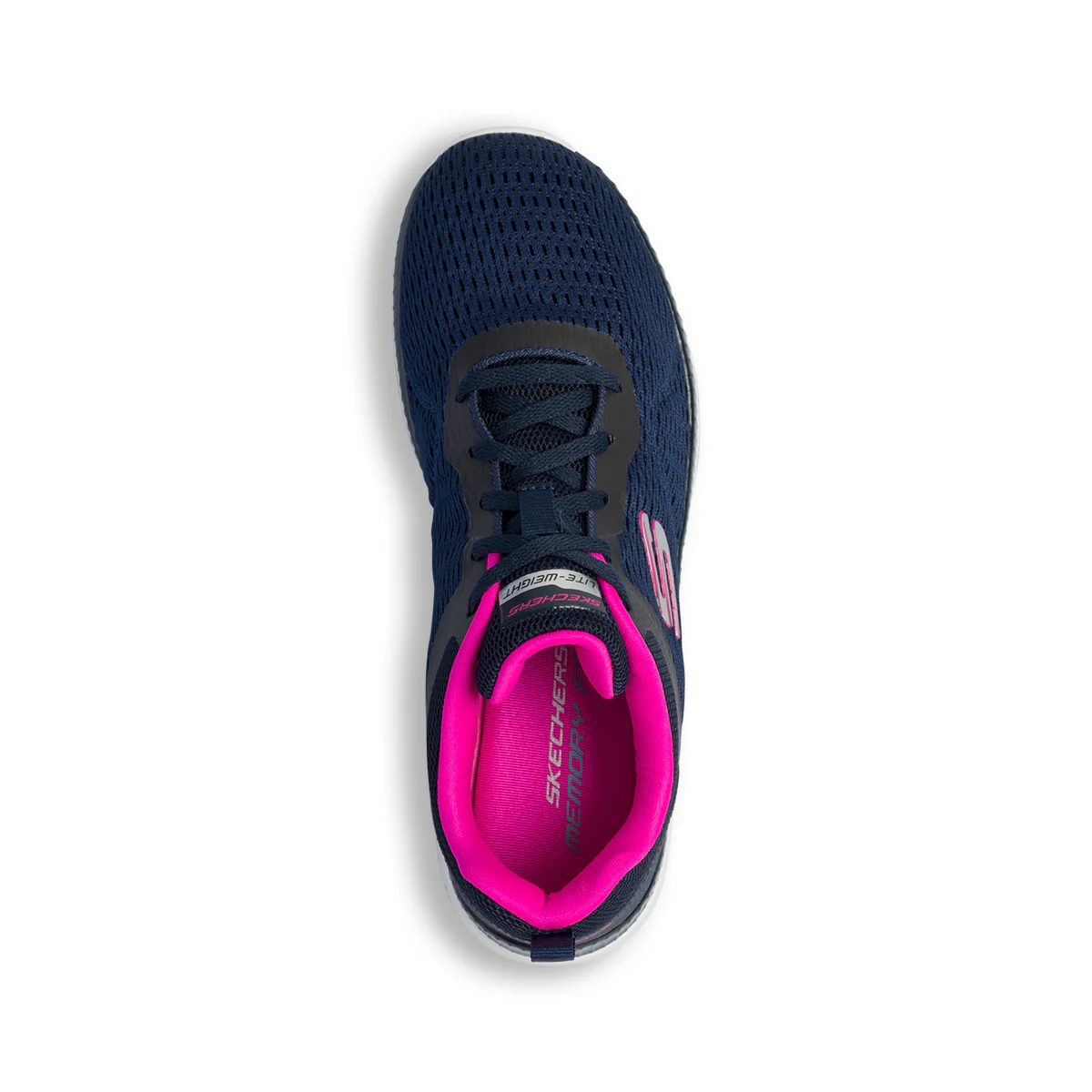 Scarpe da ginnastica blu da donna con sottopiede Memory Foam Skechers Bountiful - Quick Path - Image 8