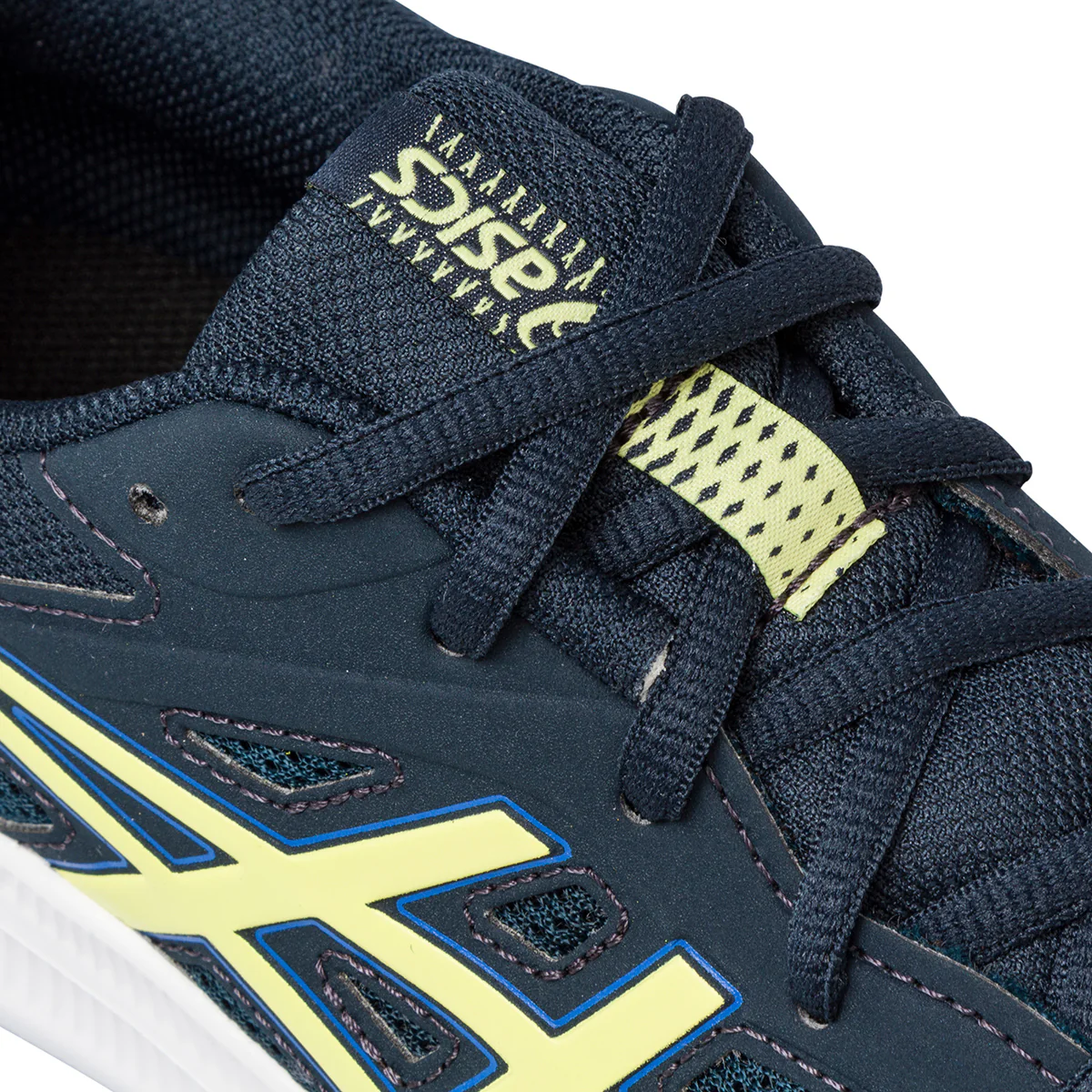 Scarpe da ginnastica blu da ragazzo con logo giallo Asics Jolt 4 GS - Image 6